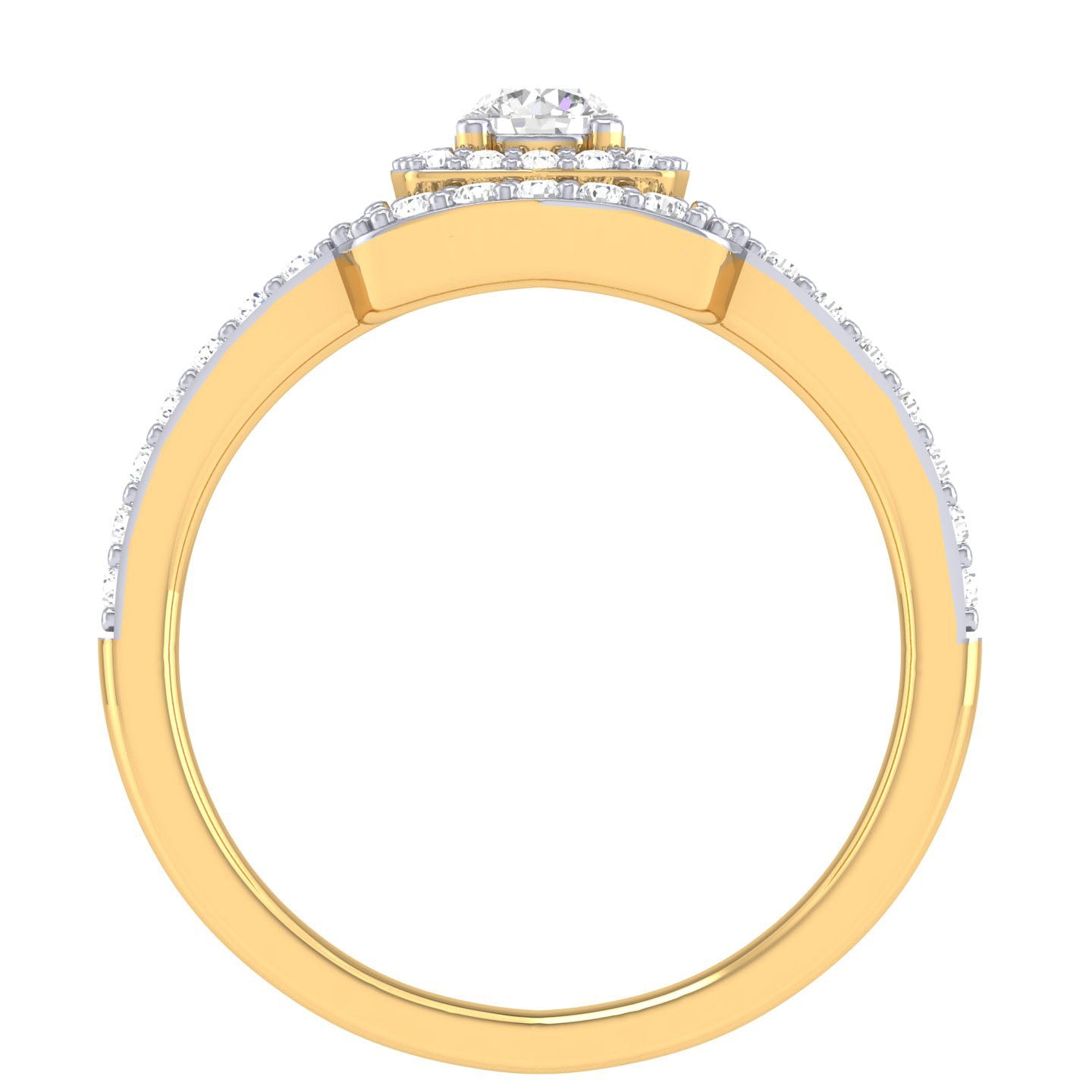 Yellow Gold Plated Sterling Silver Ring