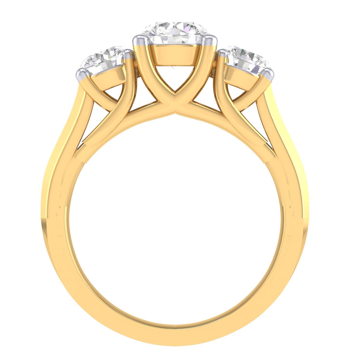 Yellow Gold Plated Sterling Silver Ring