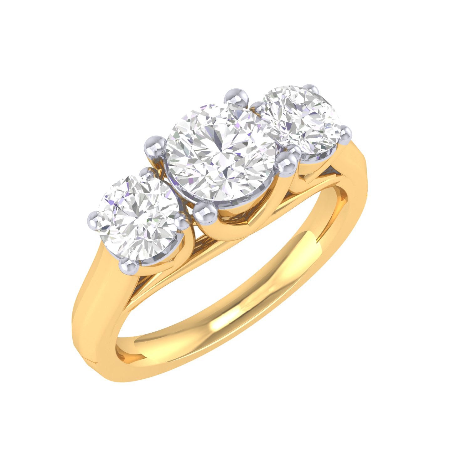 Yellow Gold Plated Sterling Silver Ring