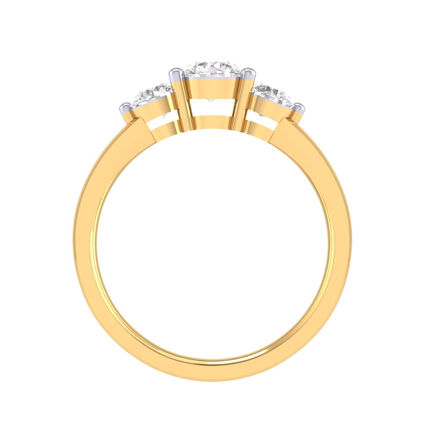 Yellow Gold Plated Sterling Silver Ring