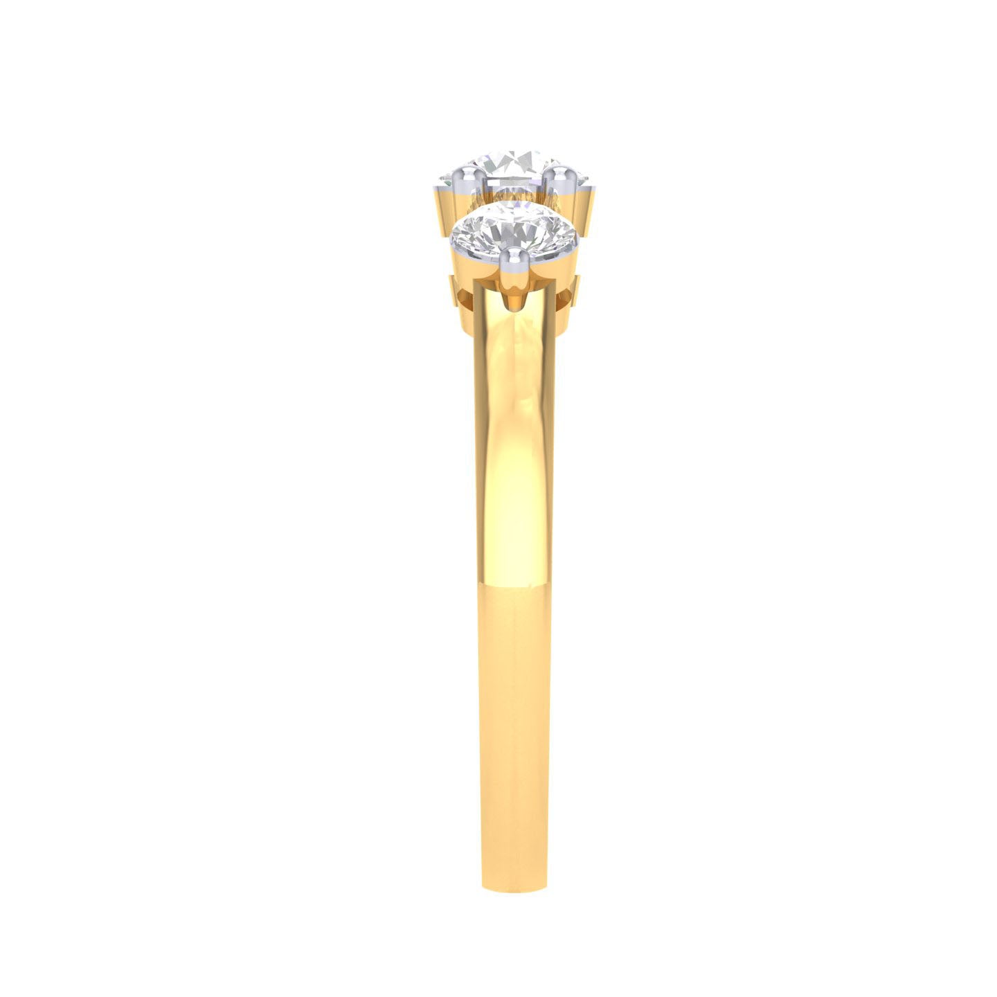 Yellow Gold Plated Sterling Silver Ring