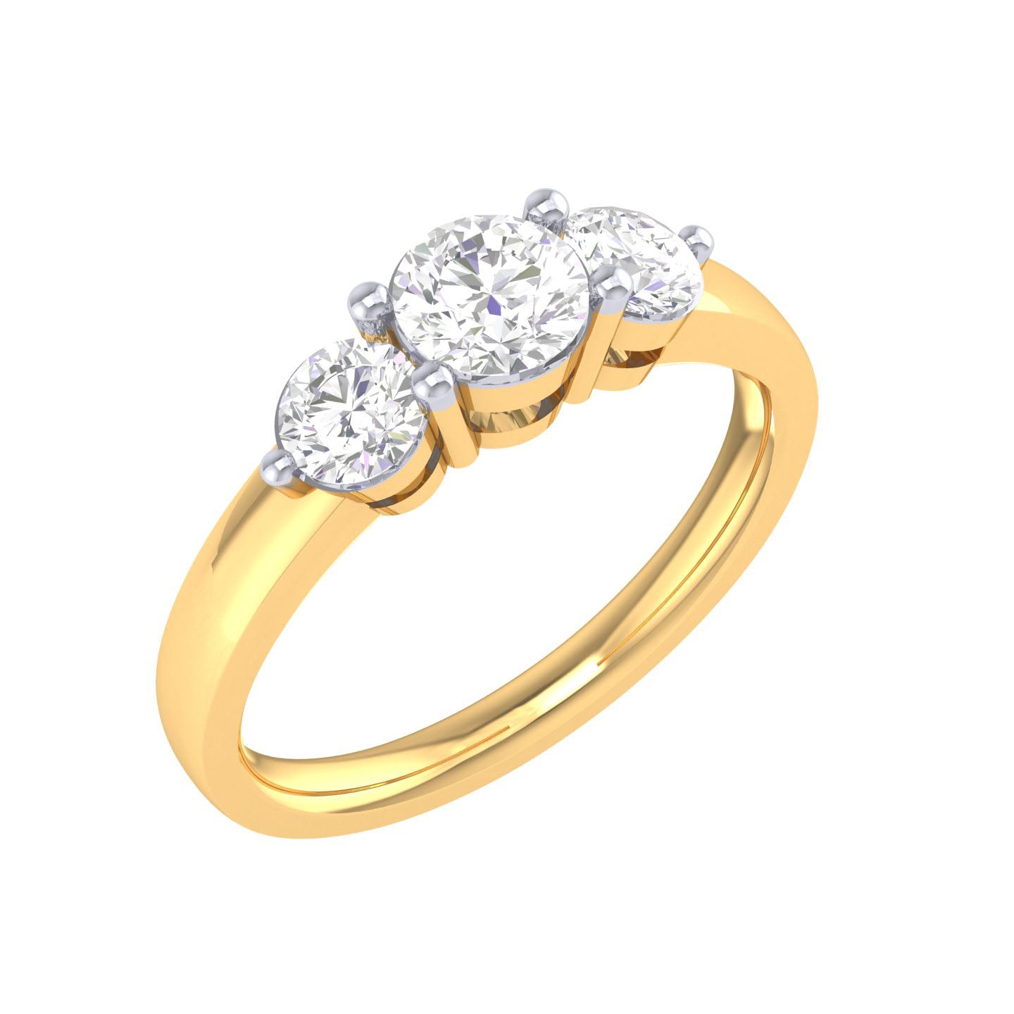 Yellow Gold Plated Sterling Silver Ring