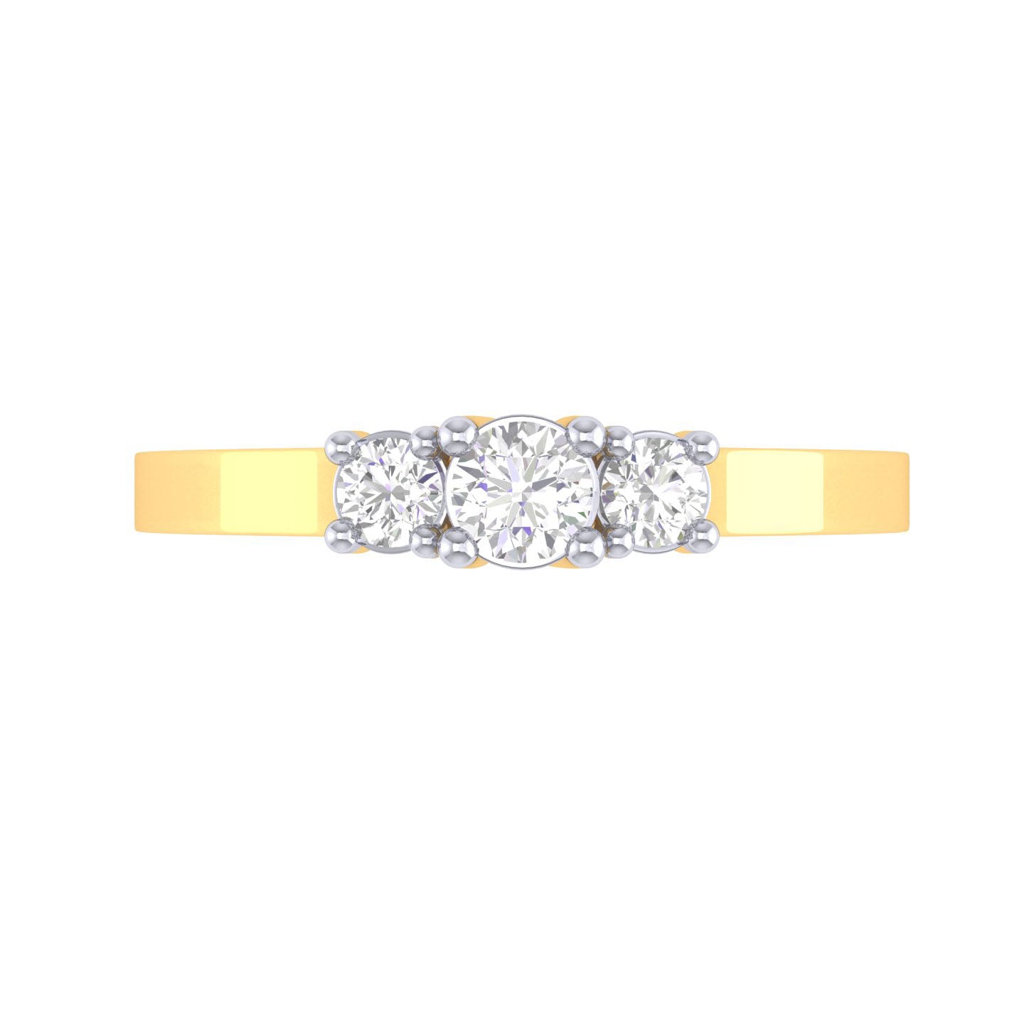 Yellow Gold Plated Sterling Silver Ring