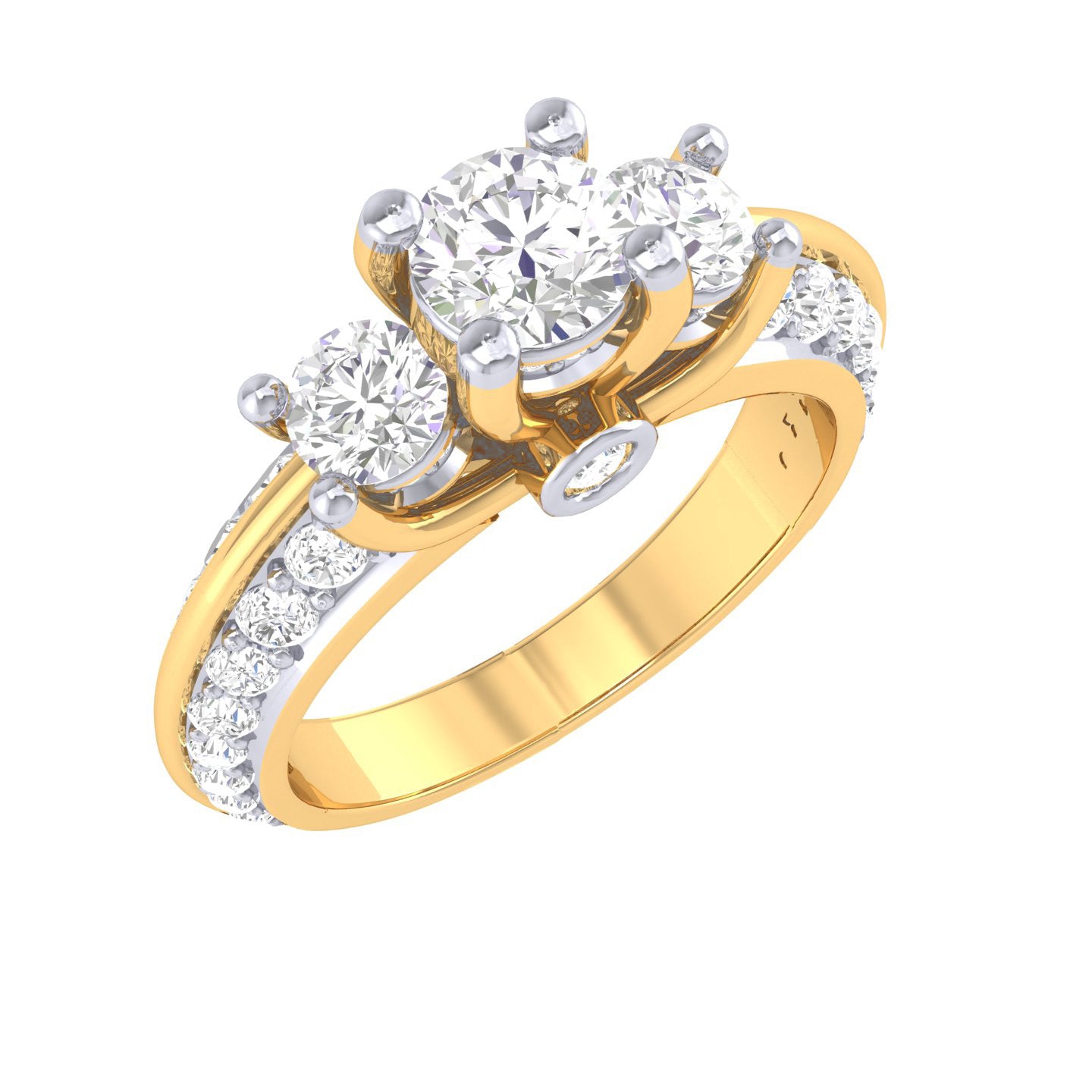 Yellow Gold Plated Sterling Silver Ring