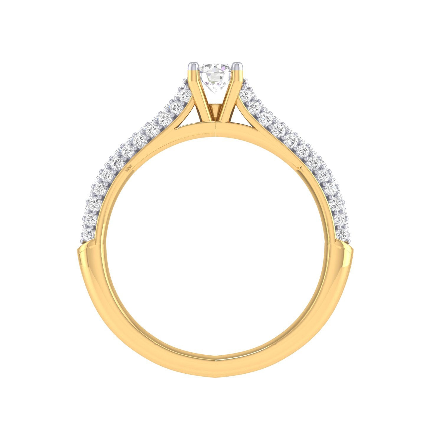 Yellow Gold Plated Sterling Silver Ring