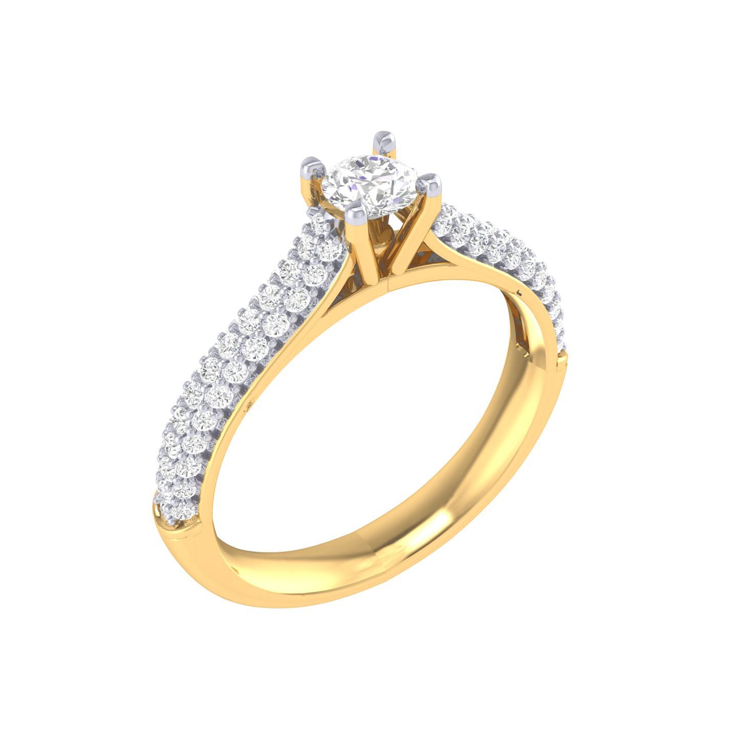 Yellow Gold Plated Sterling Silver Ring