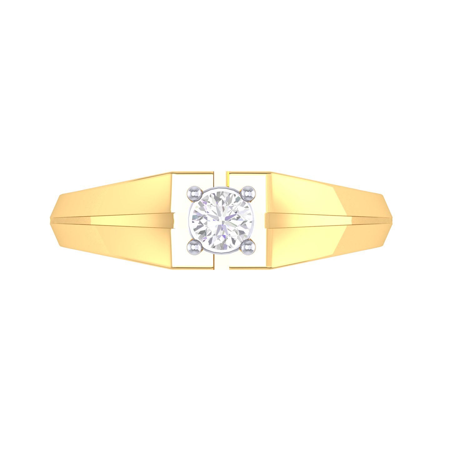 Yellow Gold Plated Sterling Silver Ring