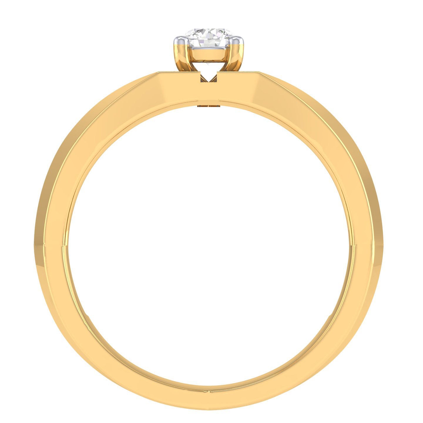 Yellow Gold Plated Sterling Silver Ring