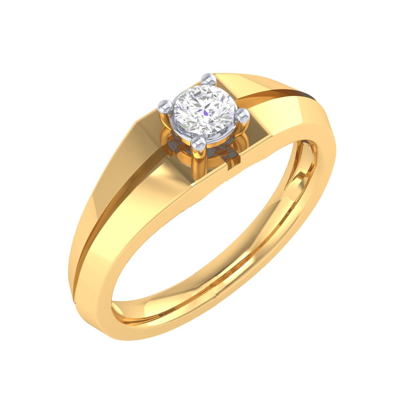 Yellow Gold Plated Sterling Silver Ring