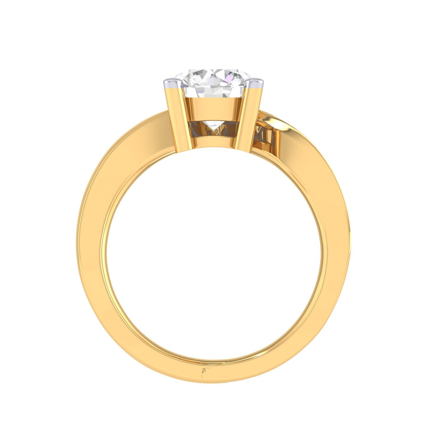 Yellow Gold Plated Sterling Silver Ring