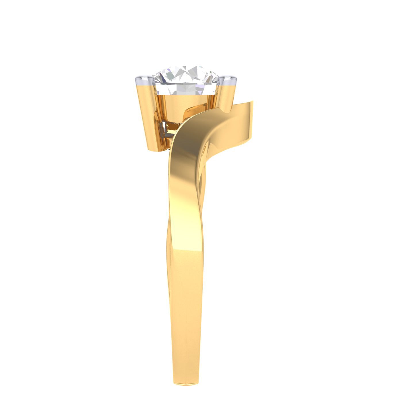 Yellow Gold Plated Sterling Silver Ring