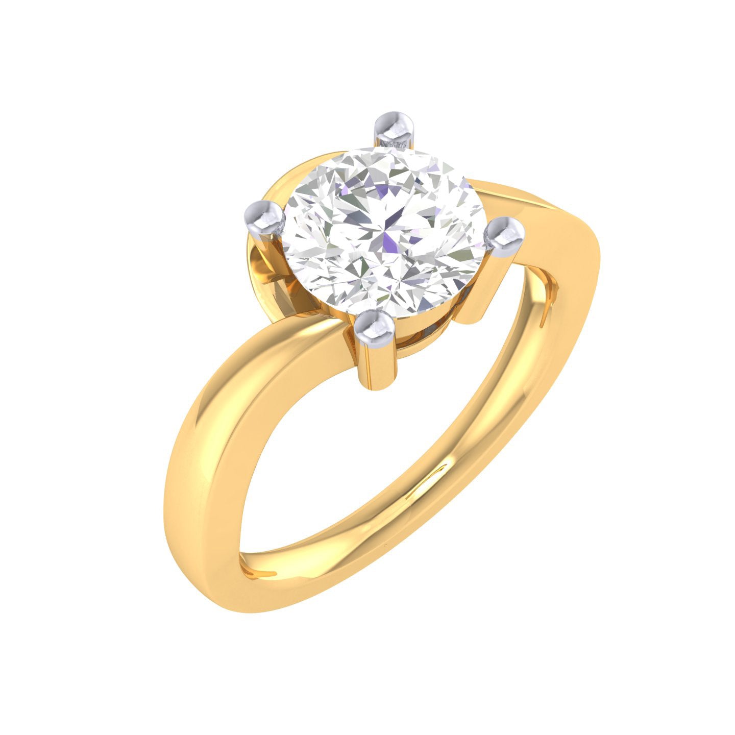 Yellow Gold Plated Sterling Silver Ring