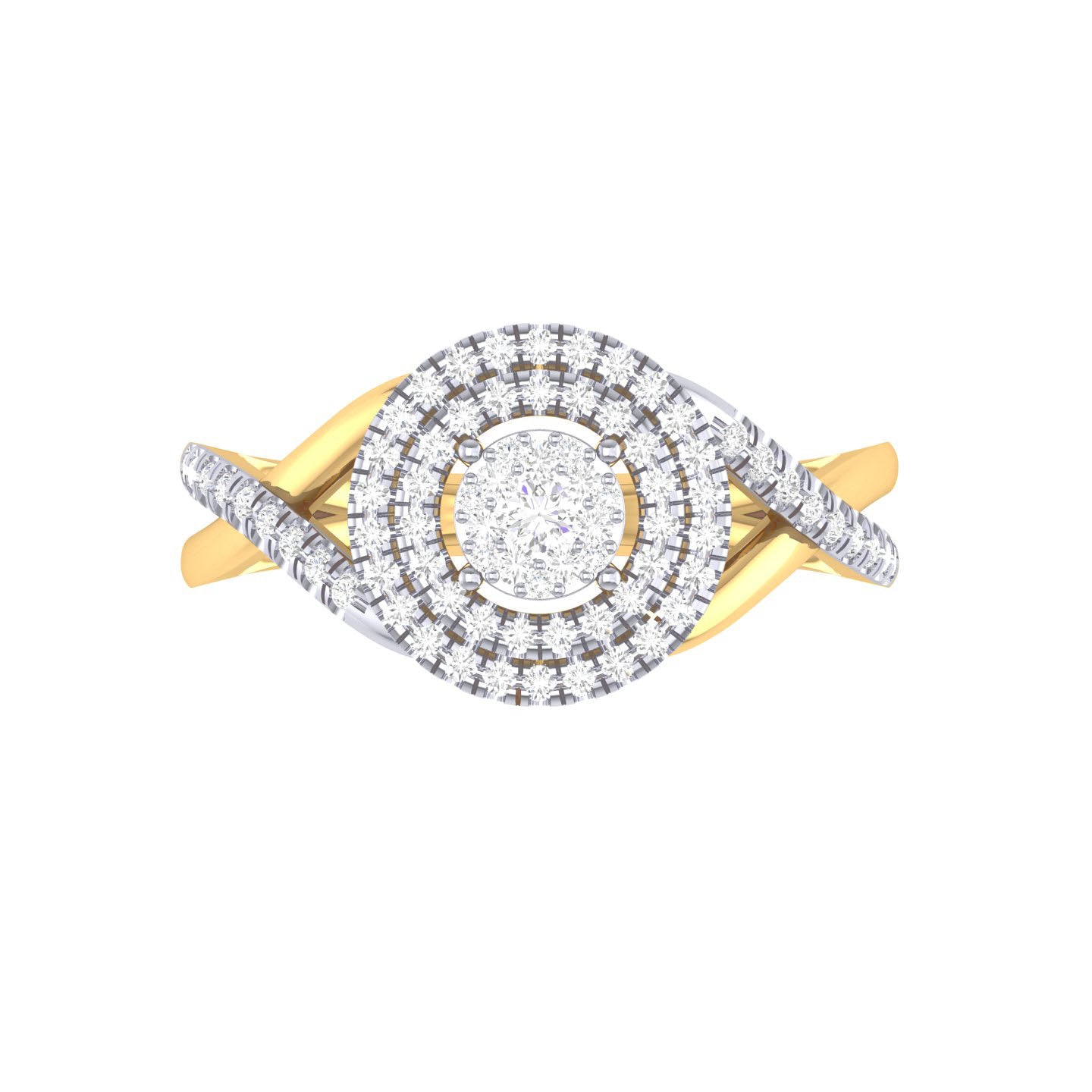 Yellow Gold Plated Sterling Silver Ring