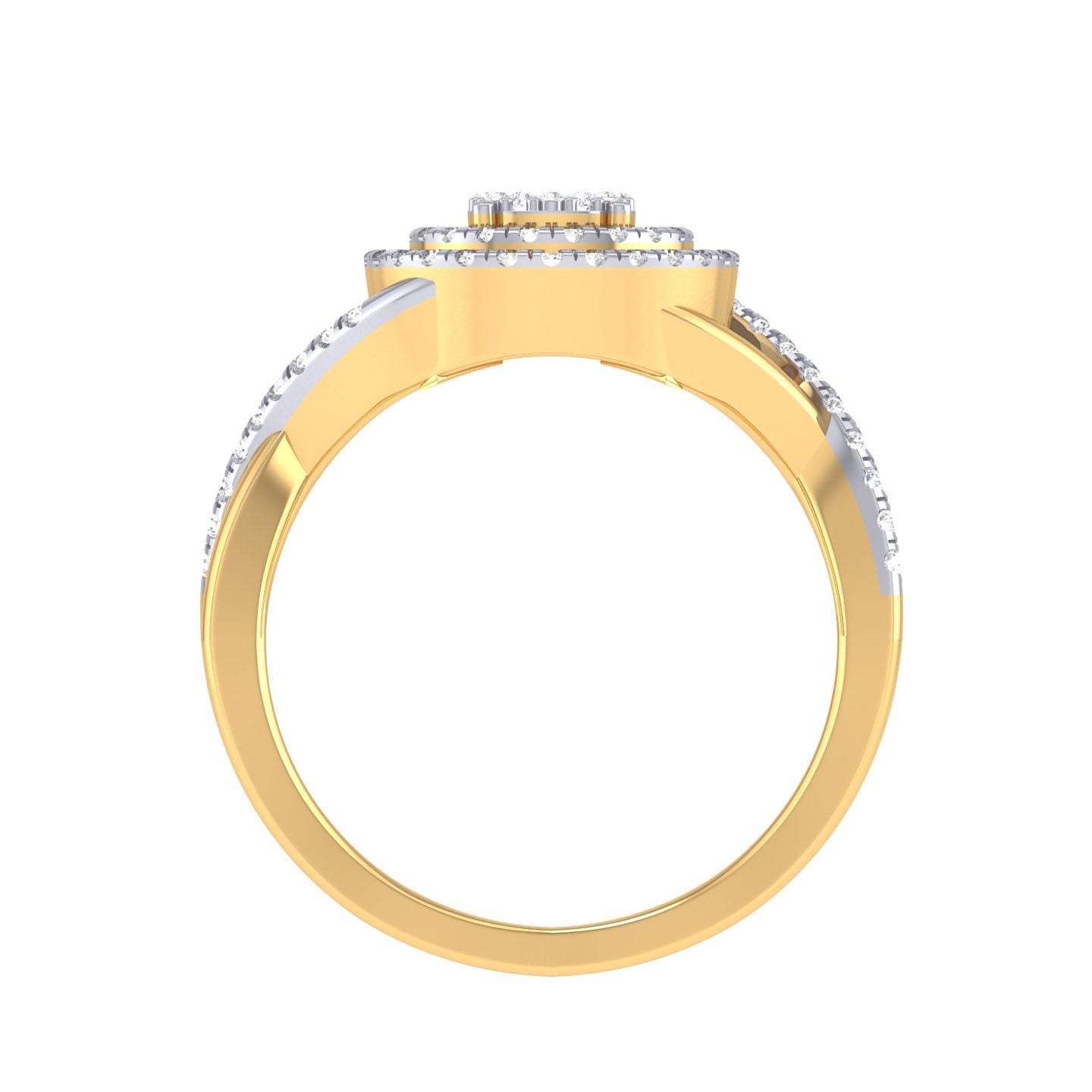Yellow Gold Plated Sterling Silver Ring