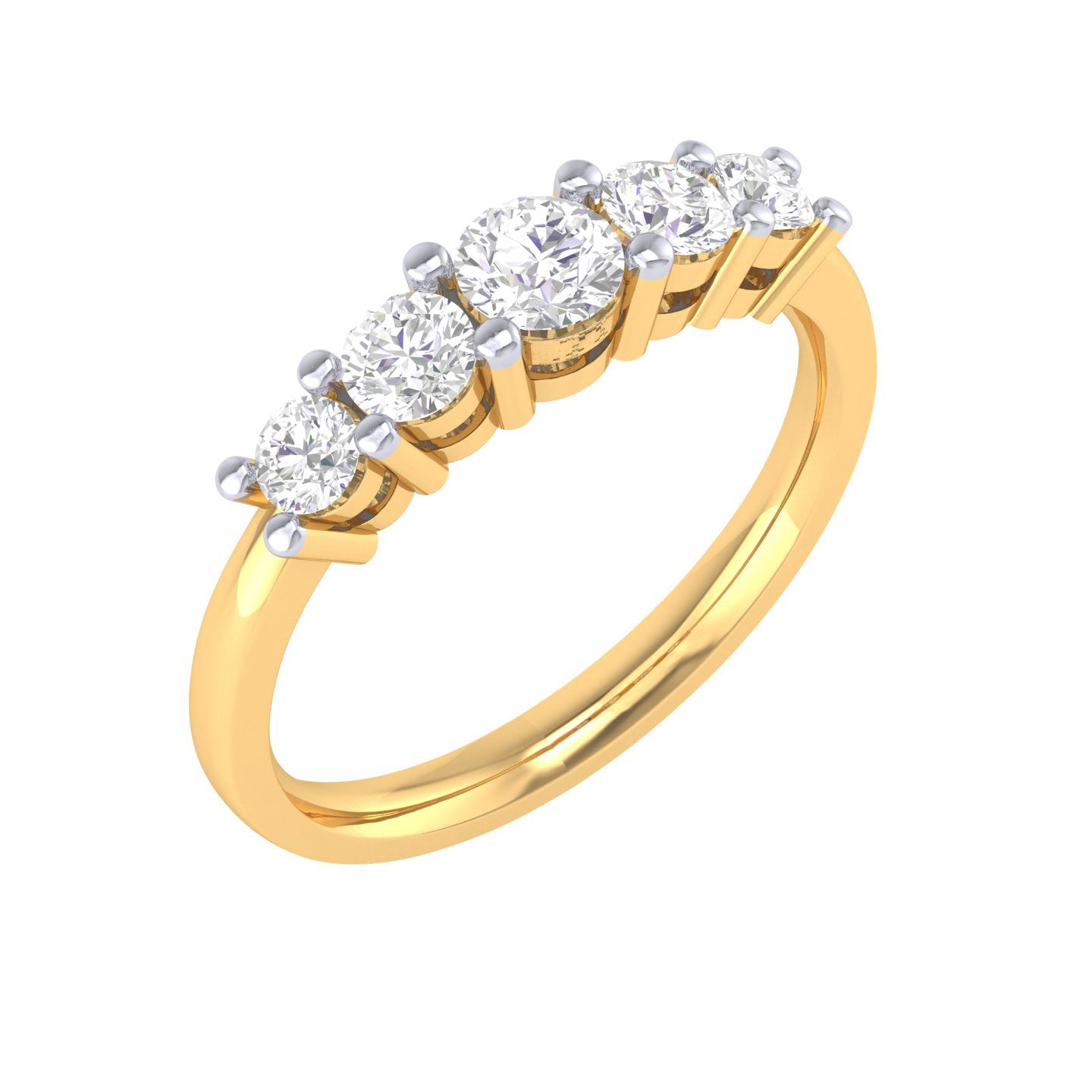 Yellow Gold Plated Sterling Silver Ring