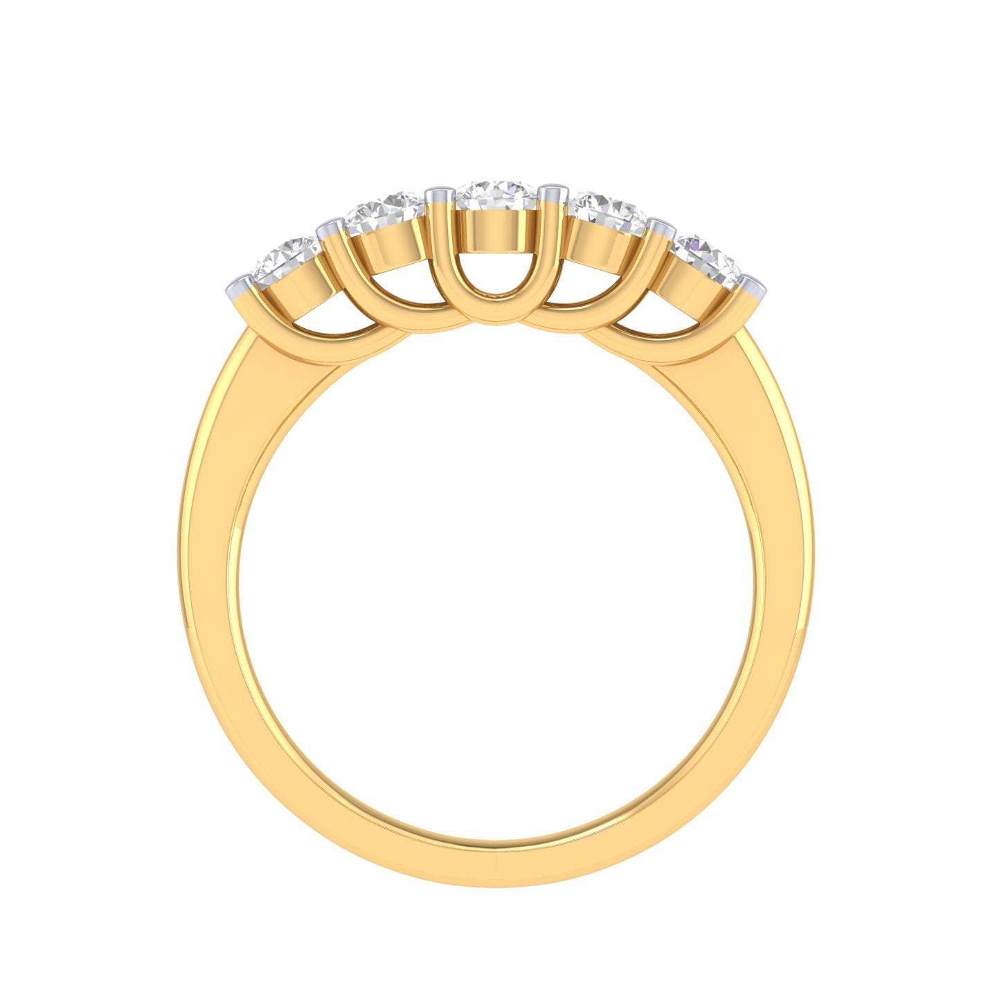 Yellow Gold Plated Sterling Silver Ring