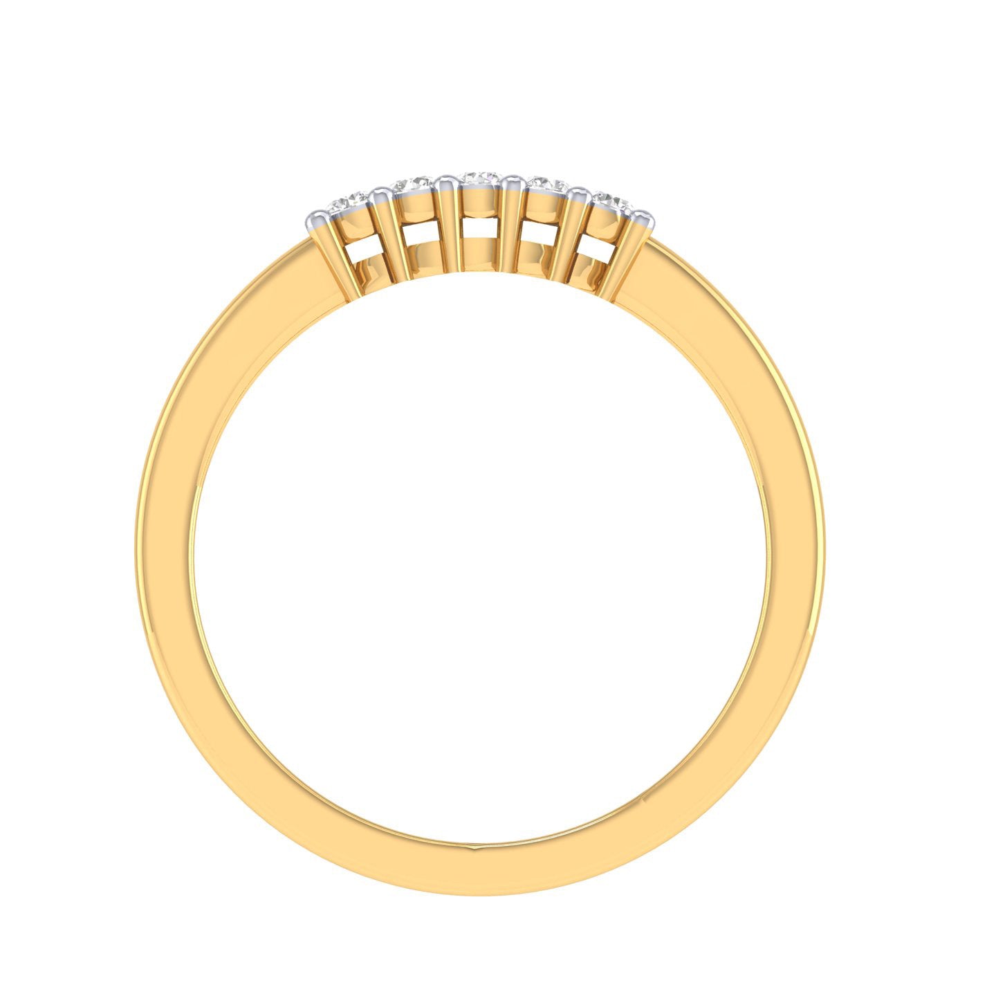 Yellow Gold Plated Sterling Silver Ring