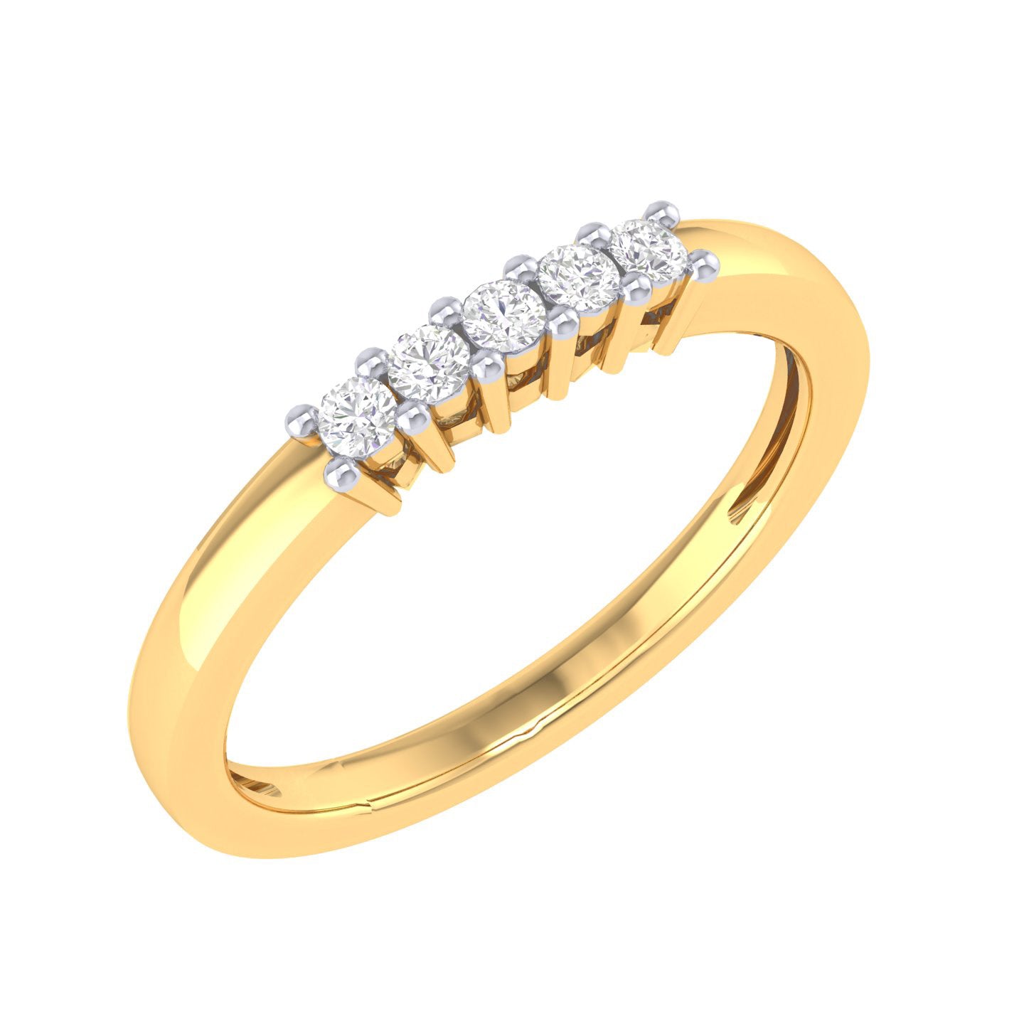 Yellow Gold Plated Sterling Silver Ring