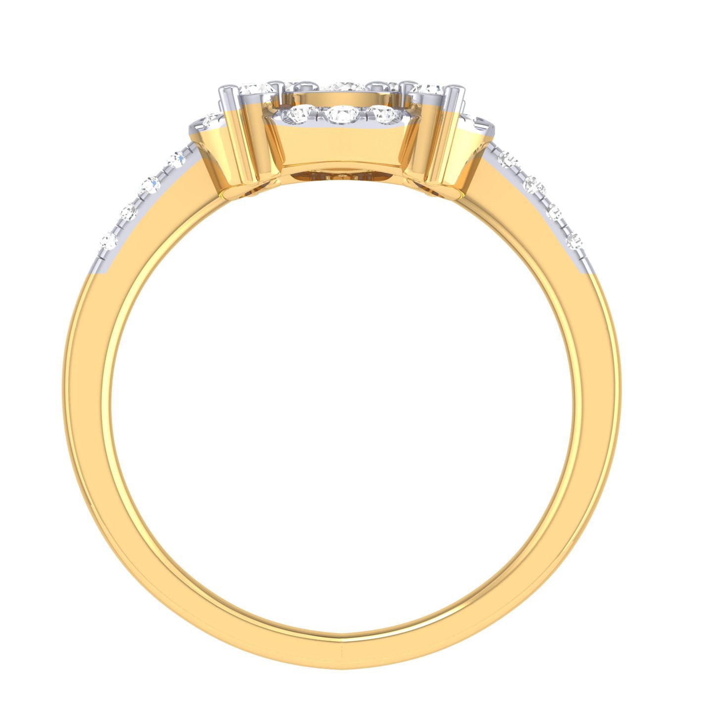 Yellow Gold Plated Sterling Silver Ring