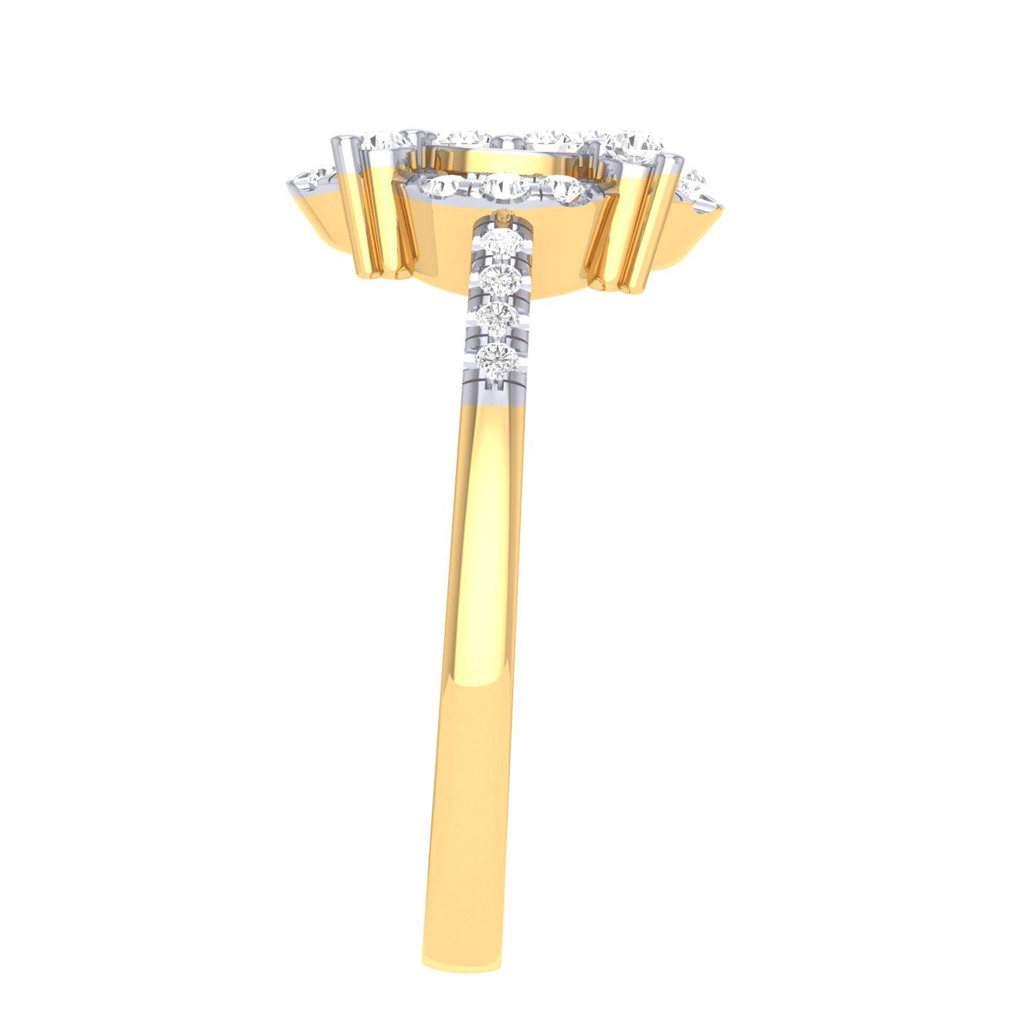 Yellow Gold Plated Sterling Silver Ring