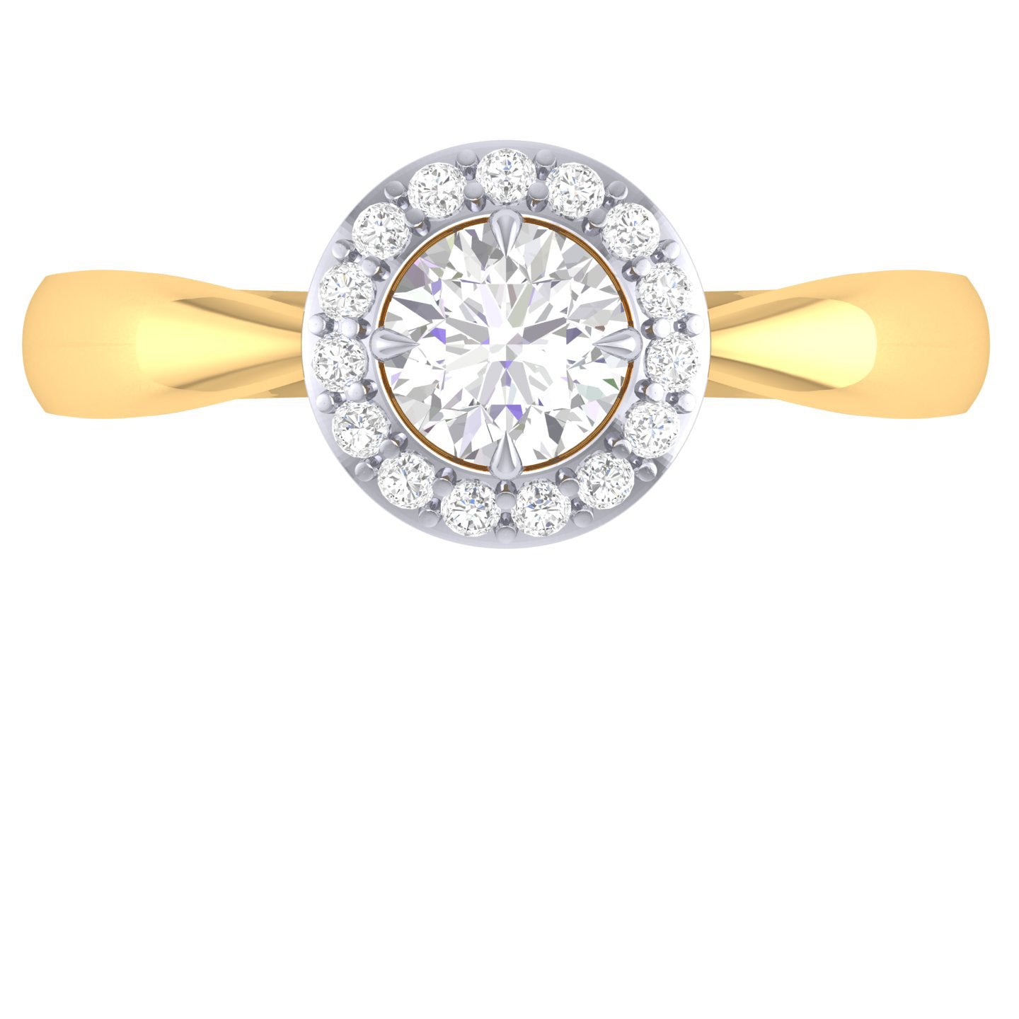 Yellow Gold Plated Sterling Silver Ring