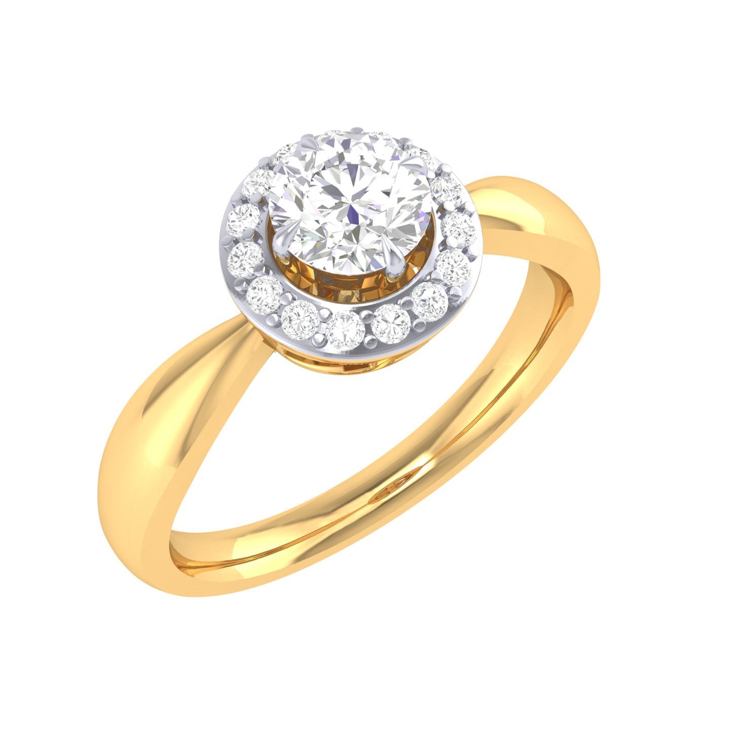 Yellow Gold Plated Sterling Silver Ring