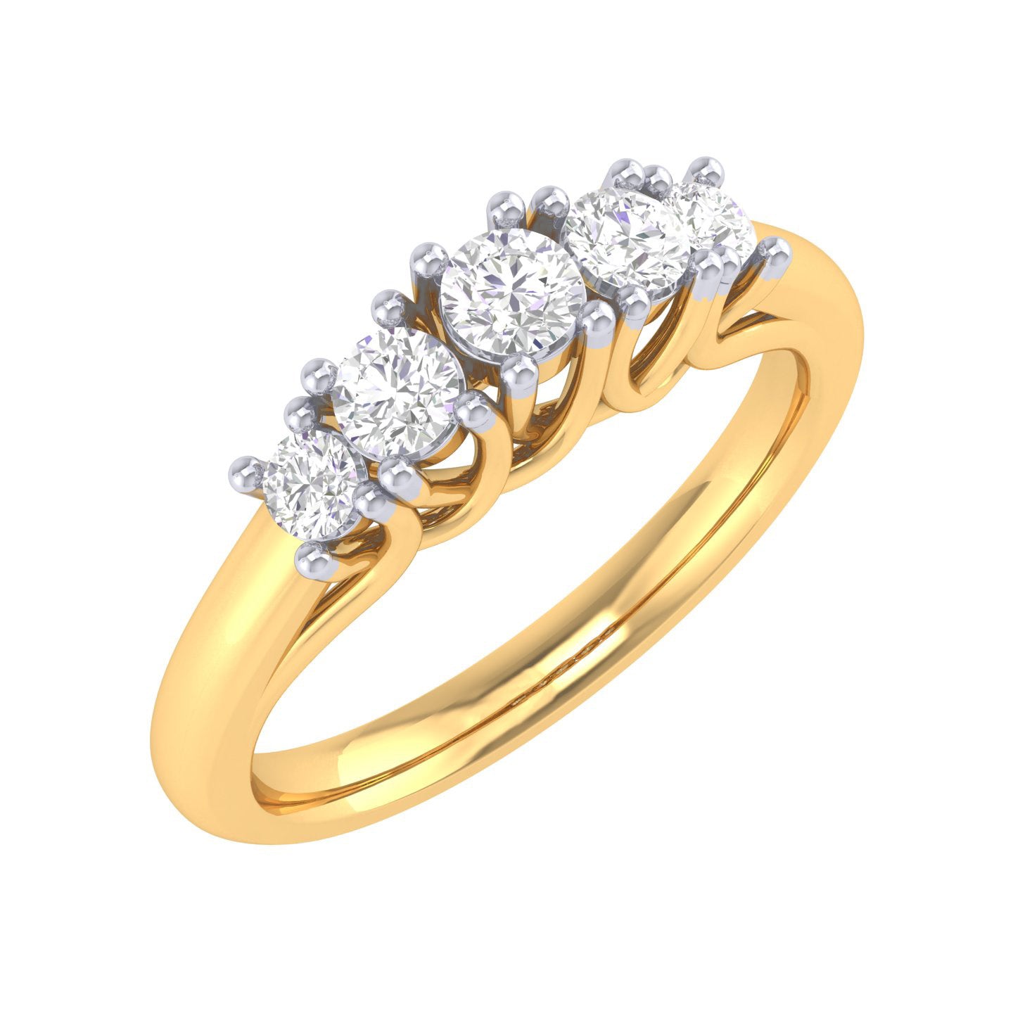 Yellow Gold Plated Sterling Silver Ring