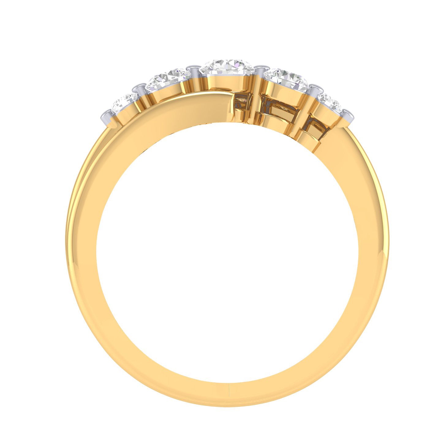 Yellow Gold Plated Sterling Silver Ring