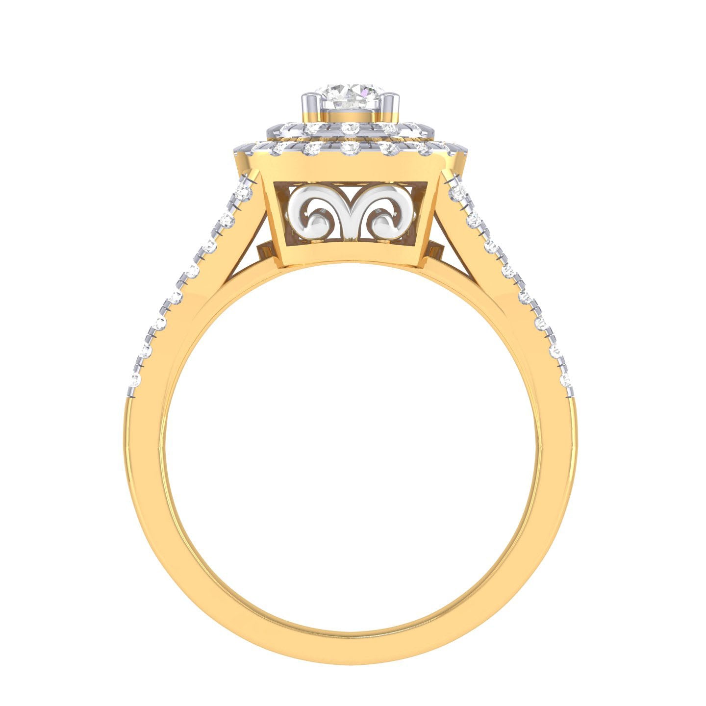 Yellow Gold Plated Sterling Silver Ring