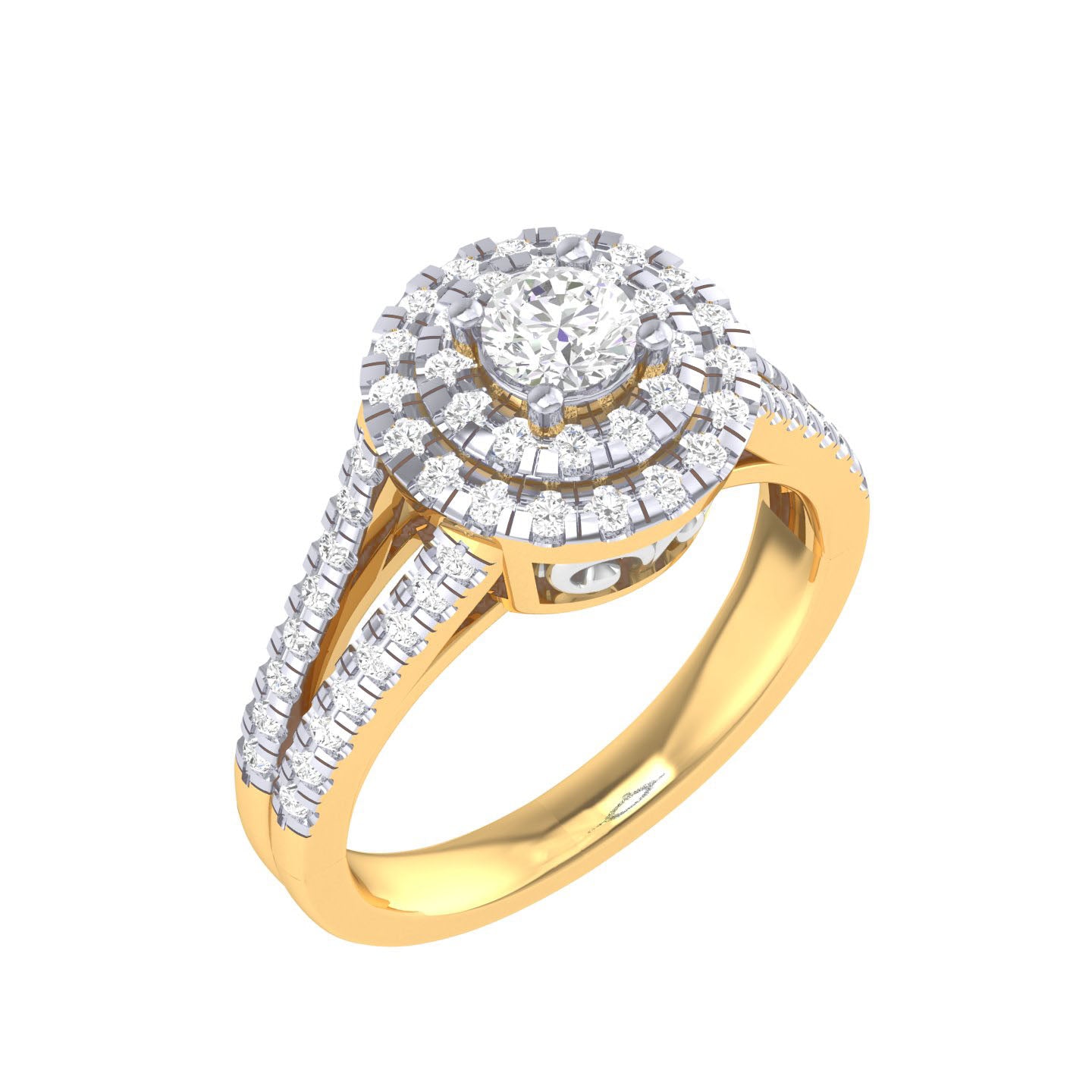 Yellow Gold Plated Sterling Silver Ring