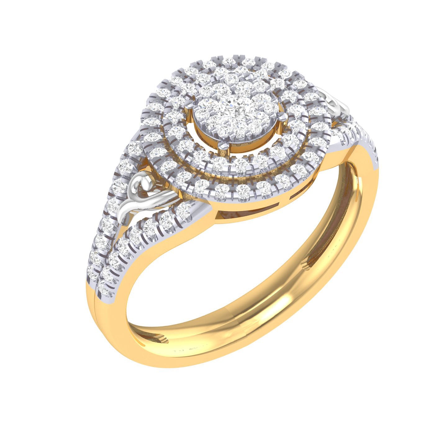 Yellow Gold Plated Sterling Silver Ring