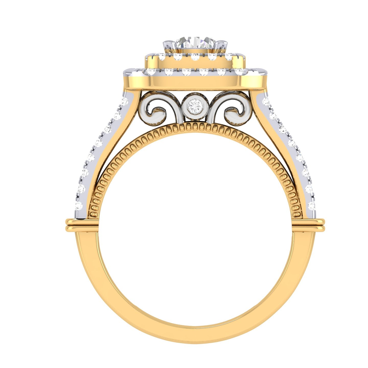 Yellow Gold Plated Sterling Silver Ring