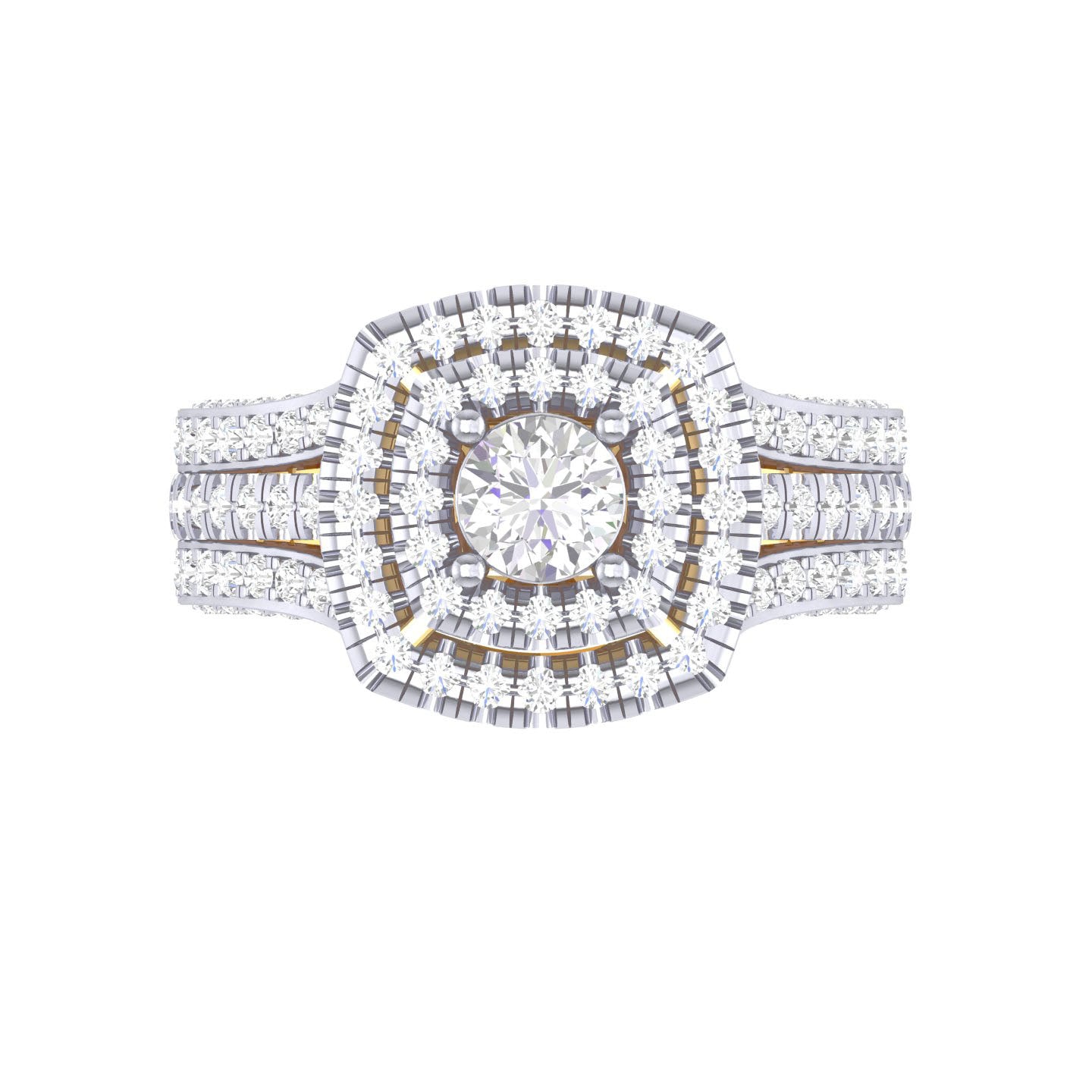 Yellow Gold Plated Sterling Silver Ring