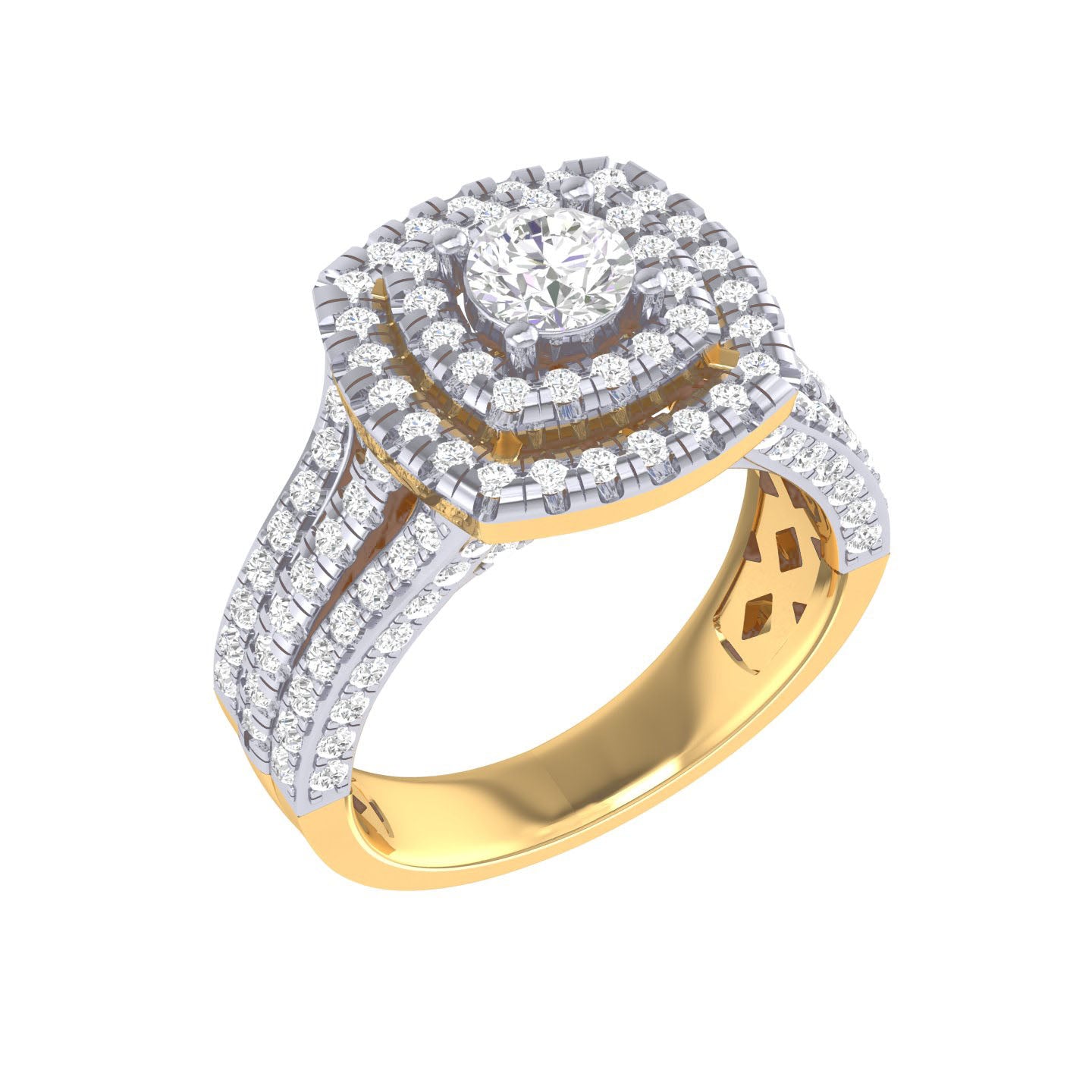 Yellow Gold Plated Sterling Silver Ring