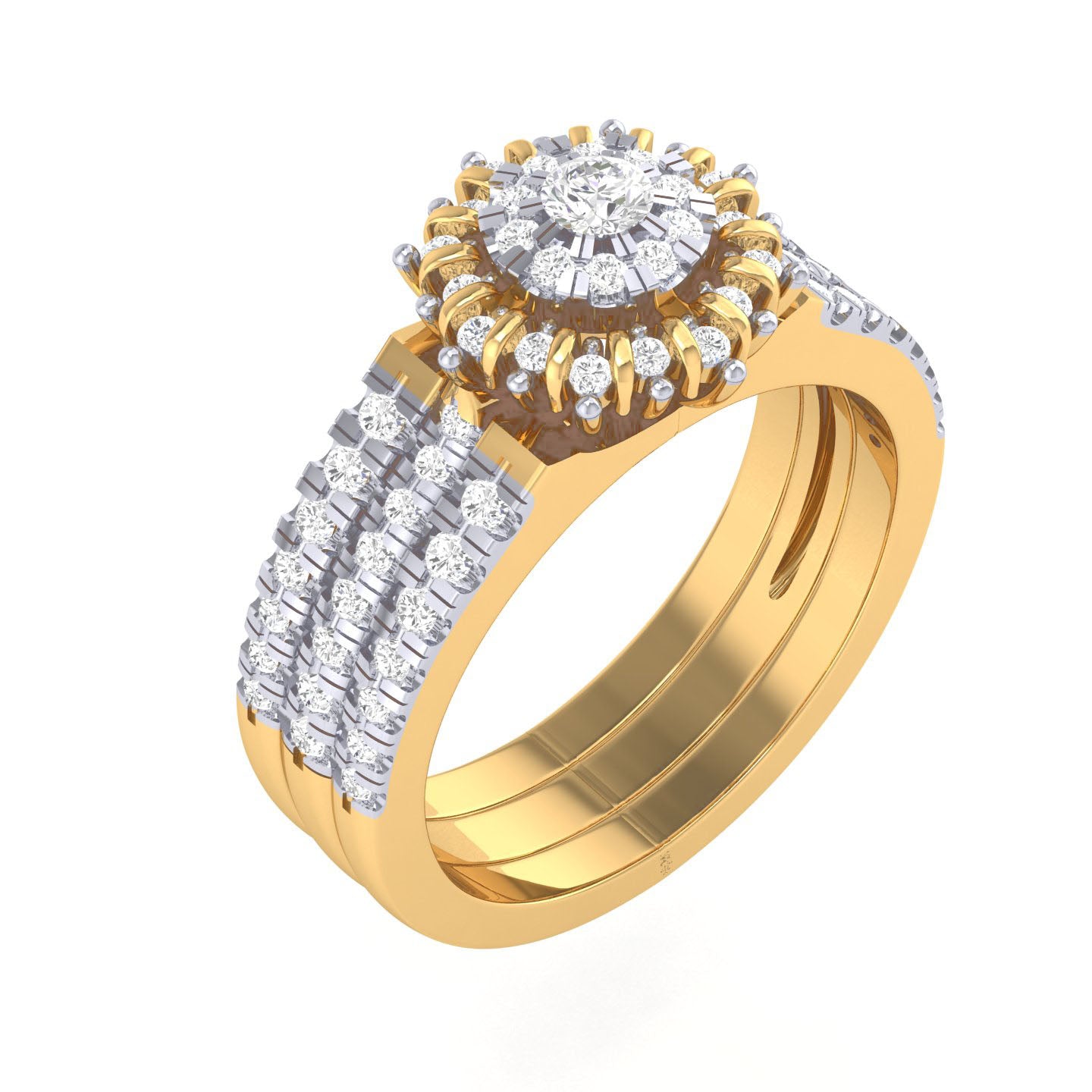 Yellow Gold Plated Sterling Silver Ring