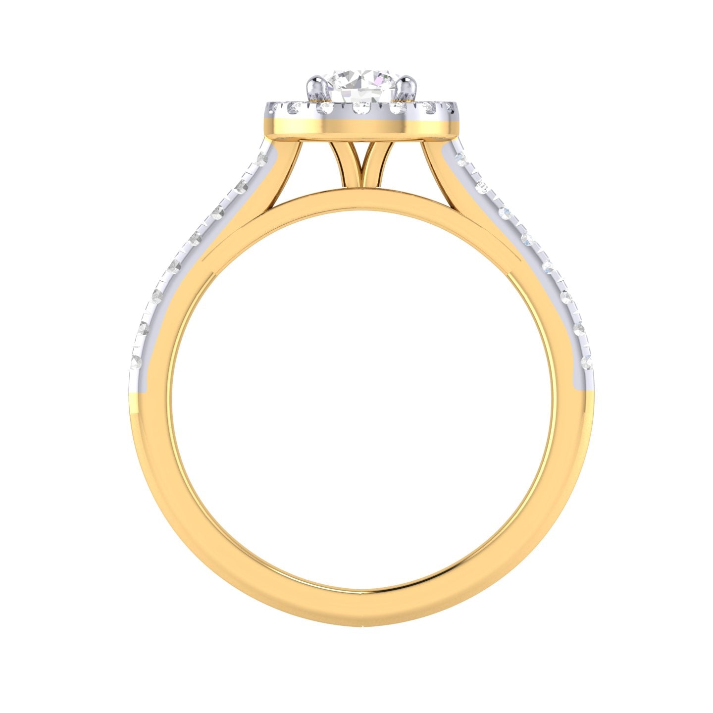 Yellow Gold Plated Sterling Silver Ring