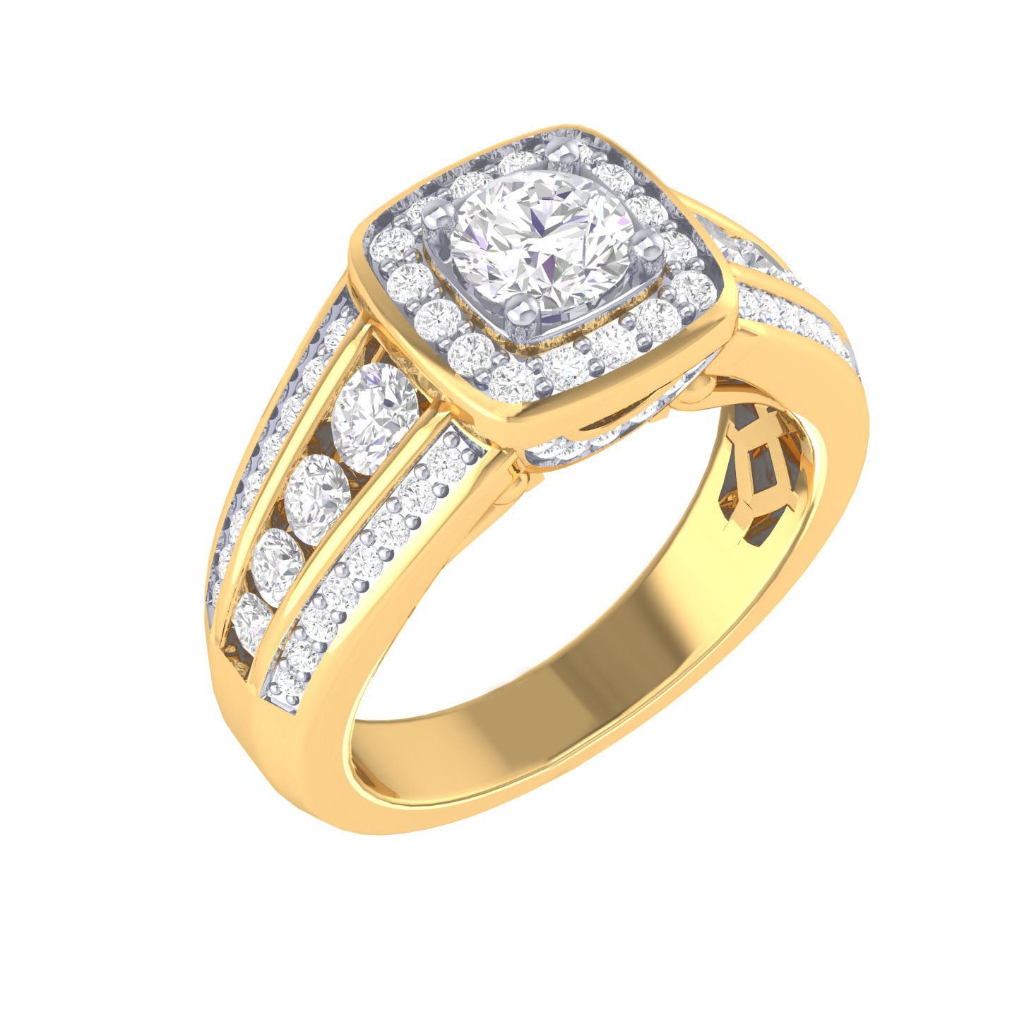 Yellow Gold Plated Sterling Silver Ring