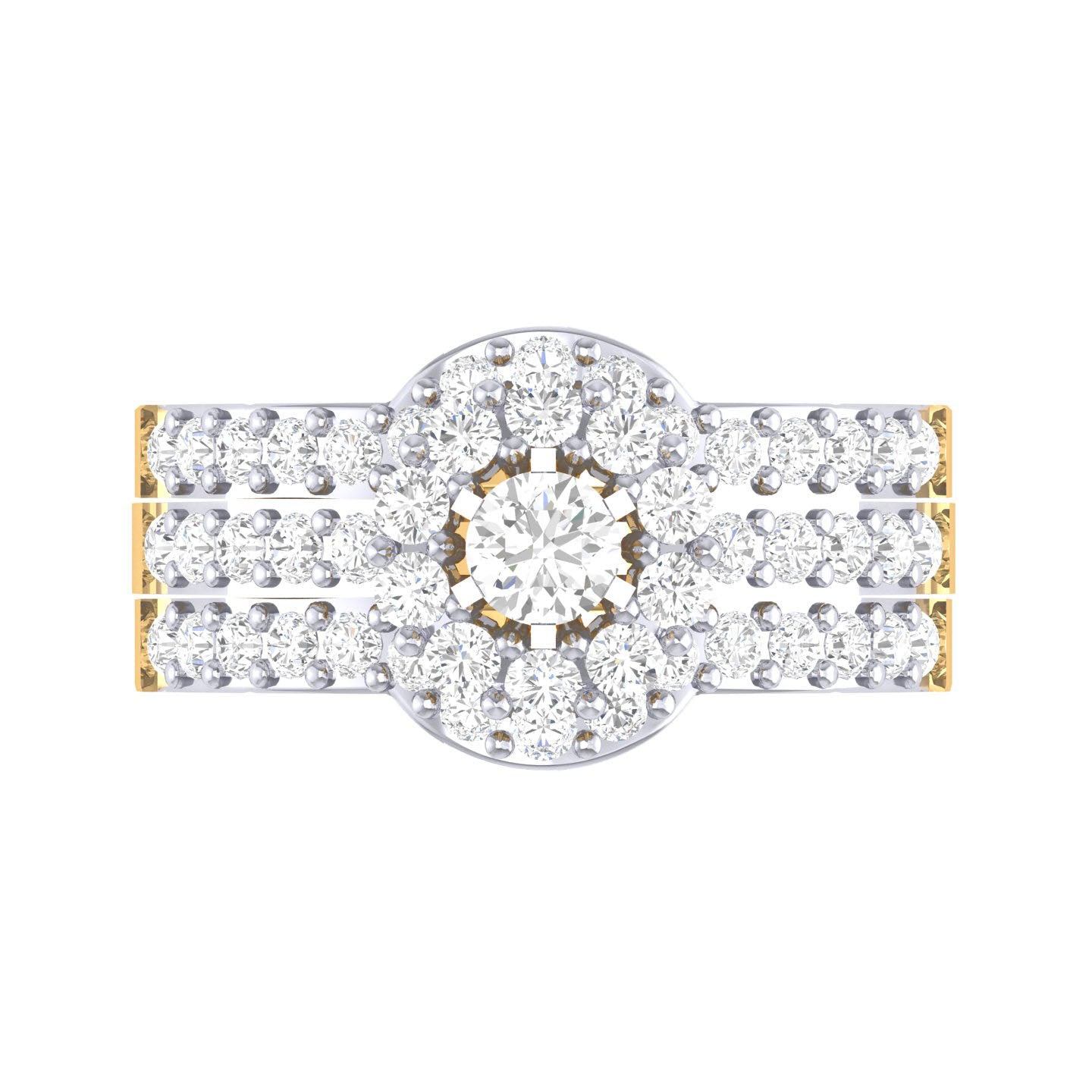 Yellow Gold Plated Sterling Silver Ring