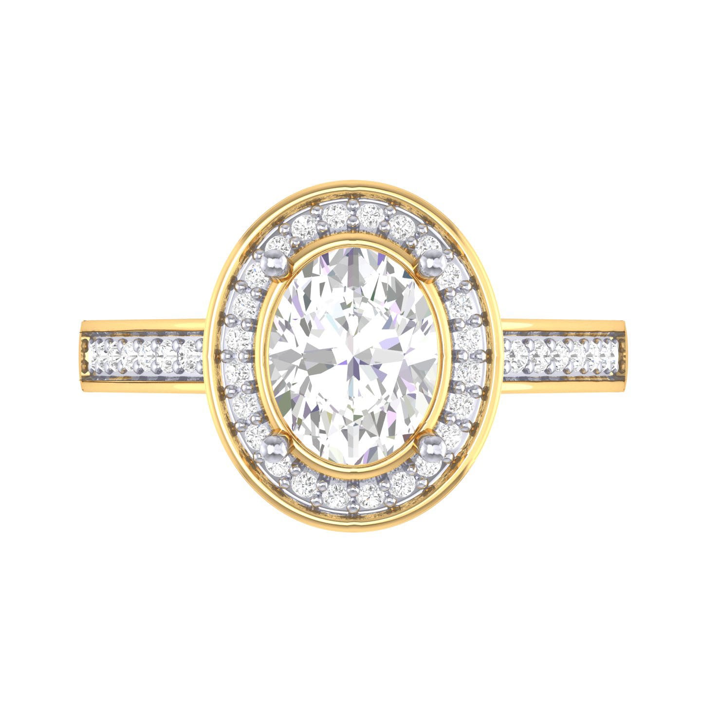 Yellow Gold Plated Sterling Silver Ring