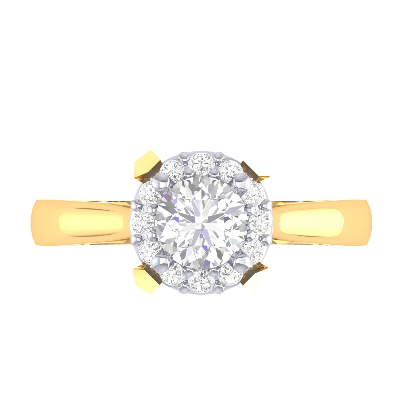 Yellow Gold Plated Sterling Silver Ring