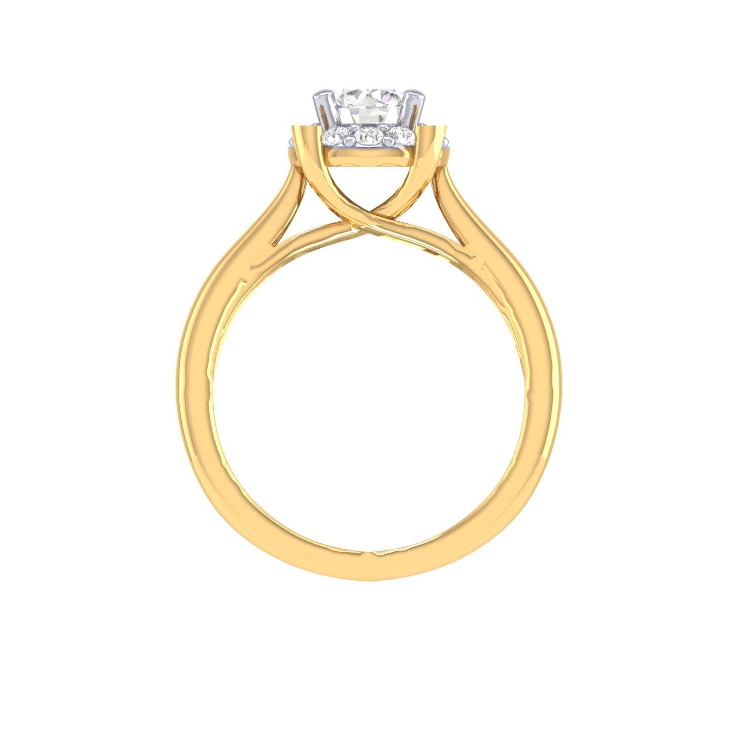 Yellow Gold Plated Sterling Silver Ring