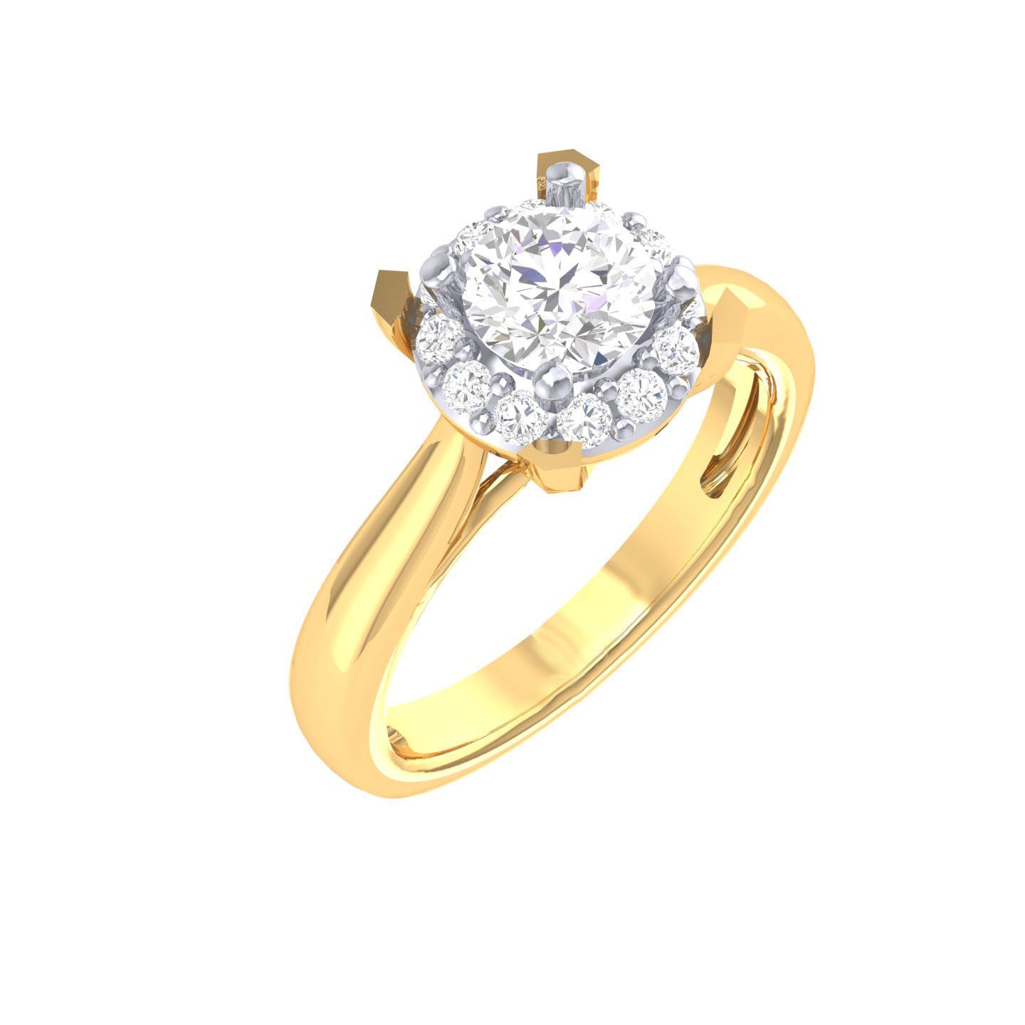 Yellow Gold Plated Sterling Silver Ring