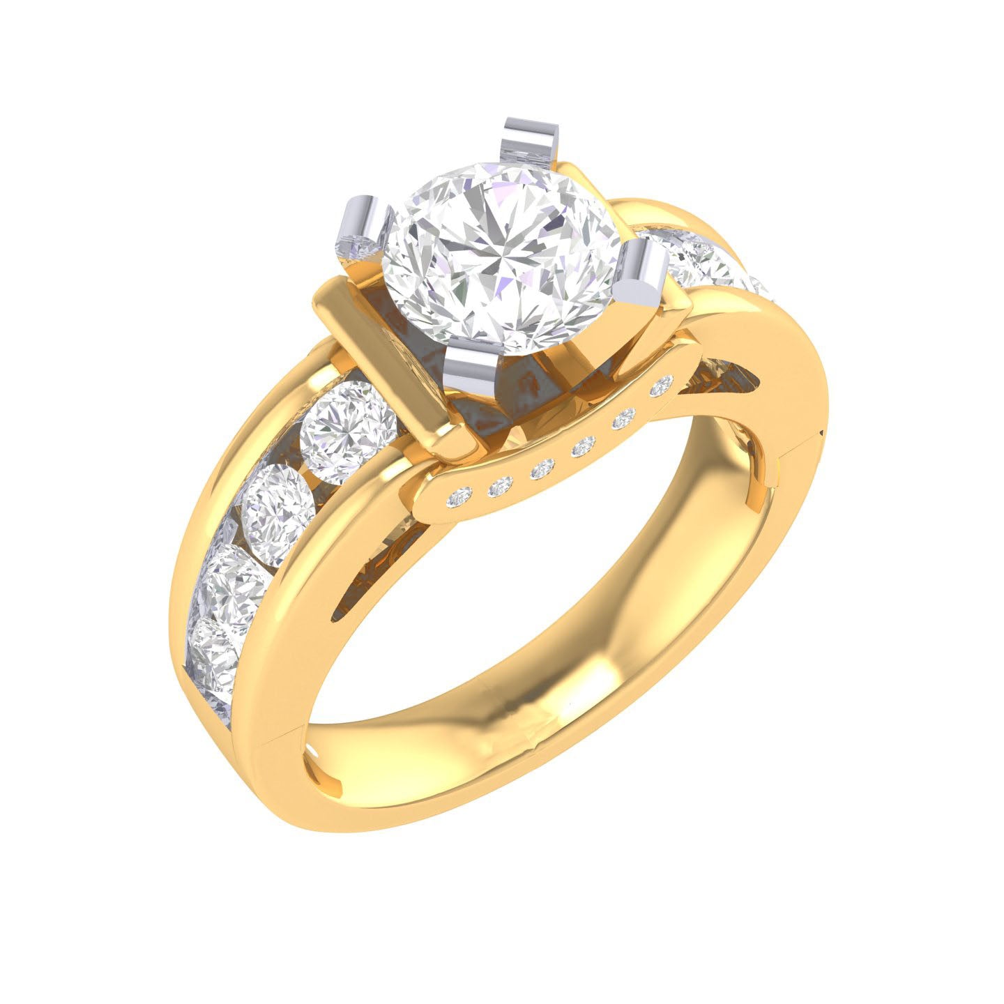 Yellow Gold Plated Sterling Silver Ring
