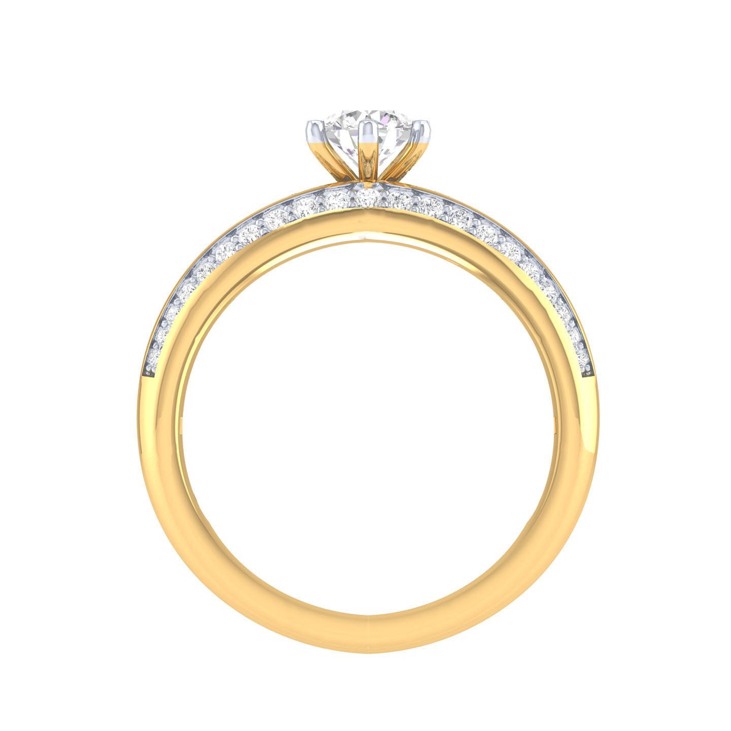 Yellow Gold Plated Sterling Silver Ring