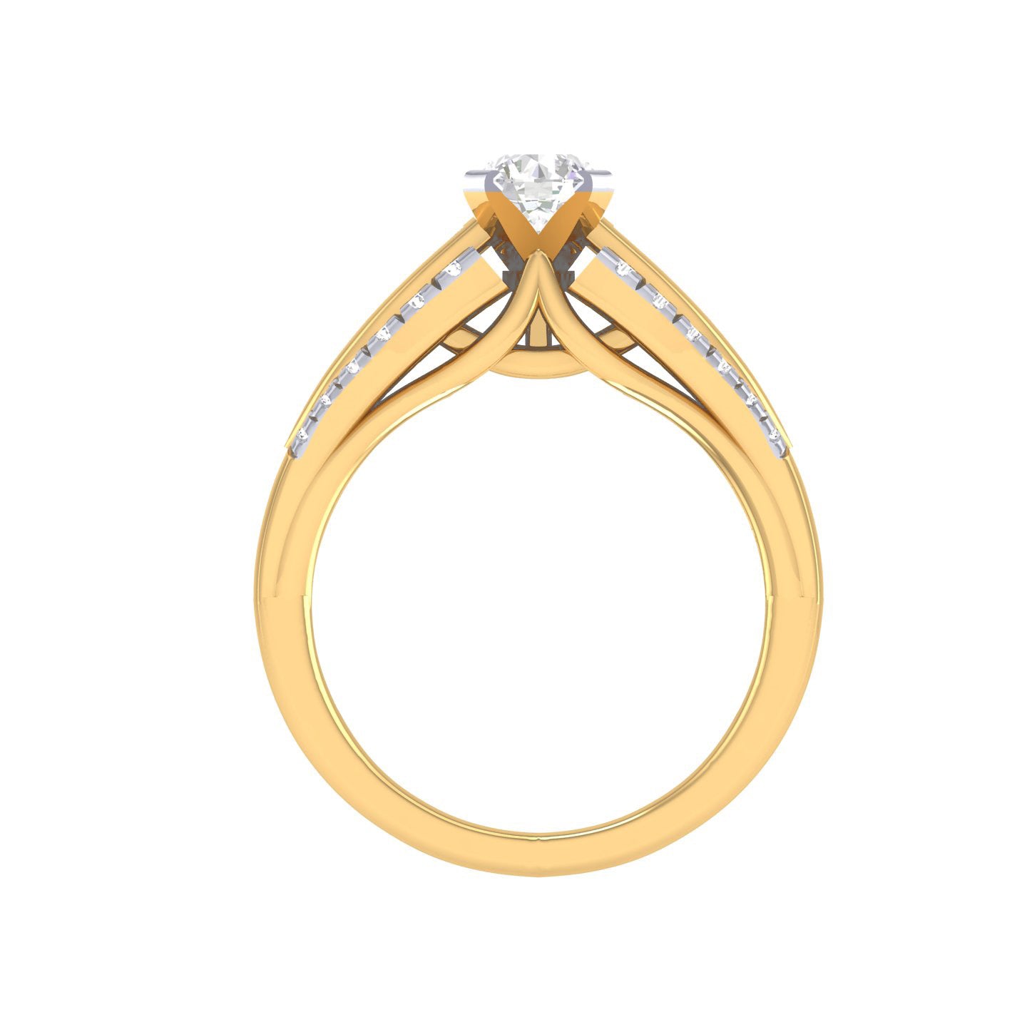 Yellow Gold Plated Sterling Silver Ring