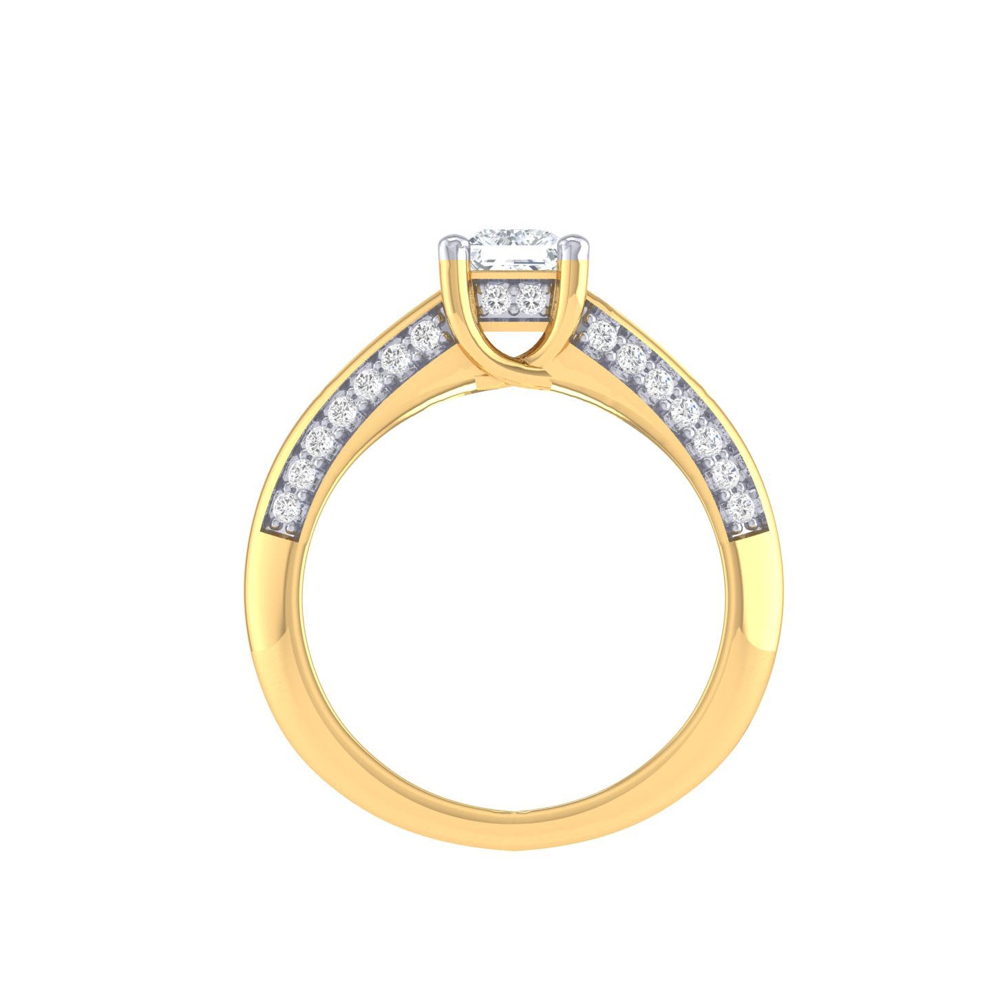 Yellow Gold Plated Sterling Silver Ring