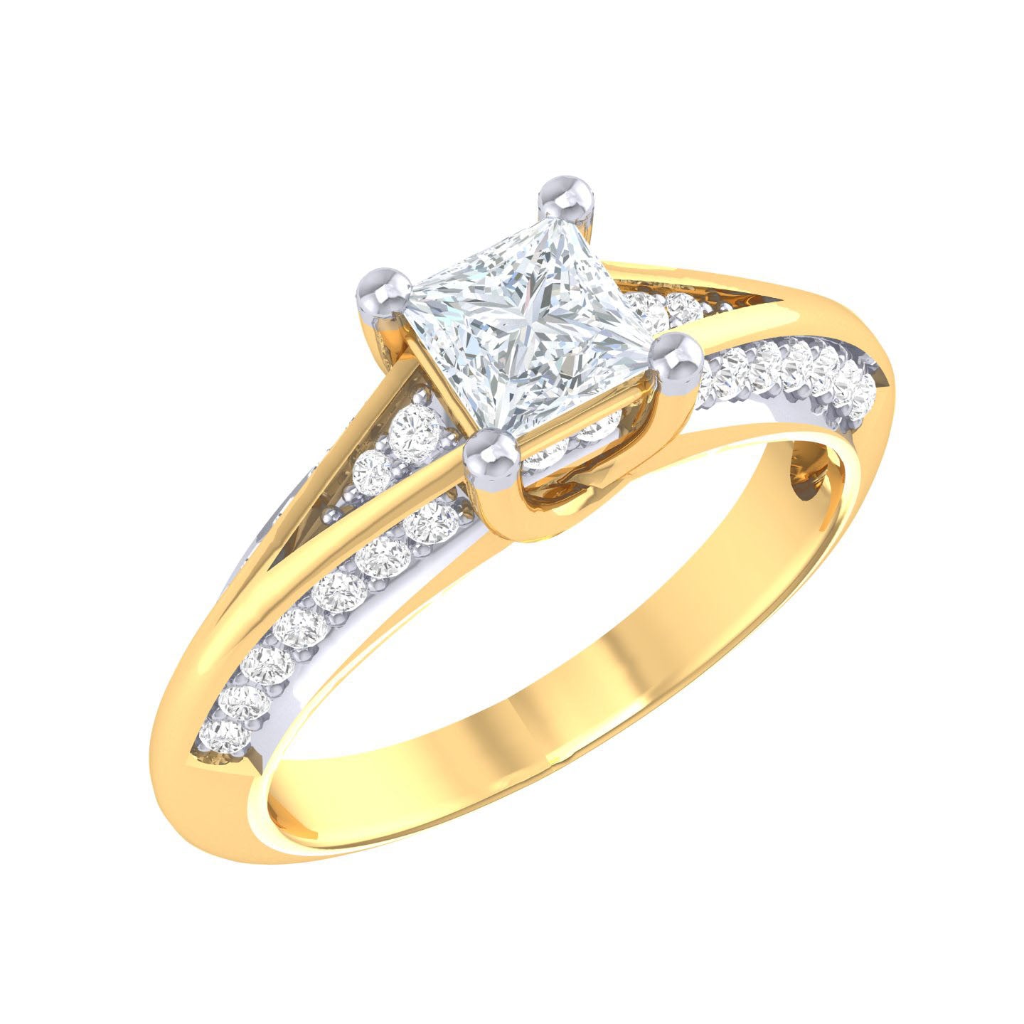 Yellow Gold Plated Sterling Silver Ring
