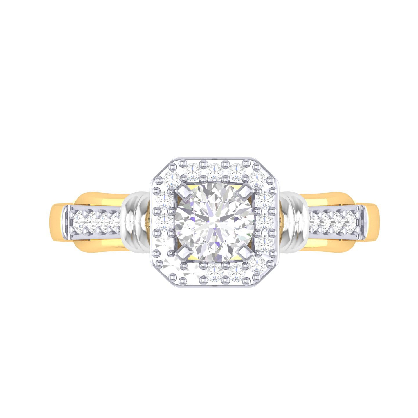 Yellow Gold Plated Sterling Silver Ring