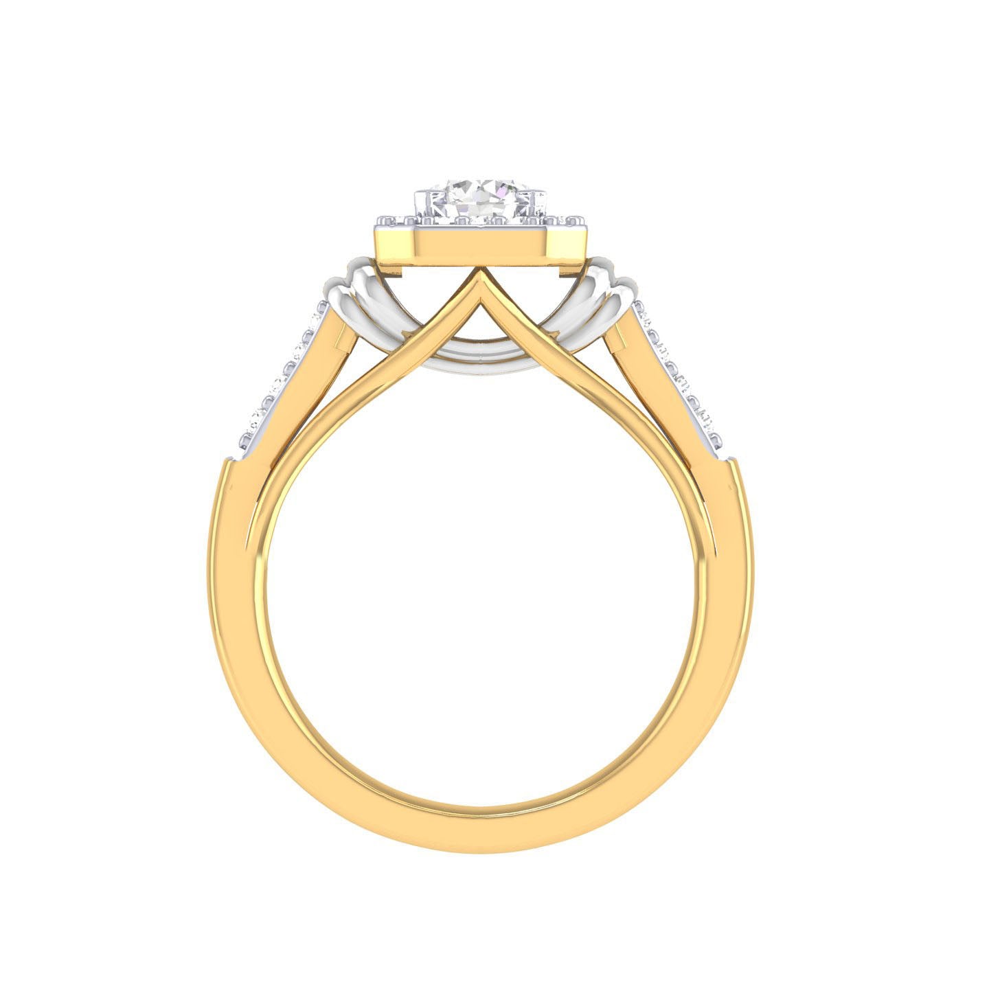 Yellow Gold Plated Sterling Silver Ring