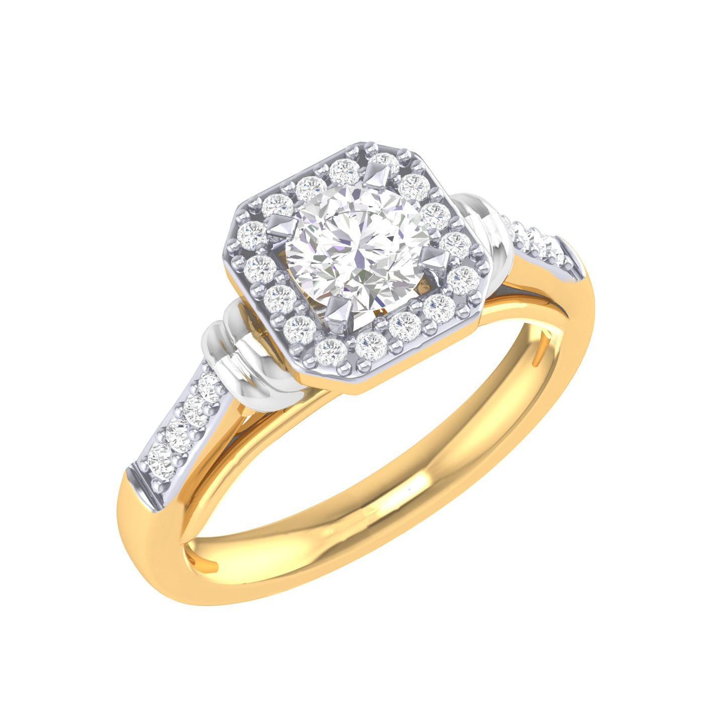 Yellow Gold Plated Sterling Silver Ring